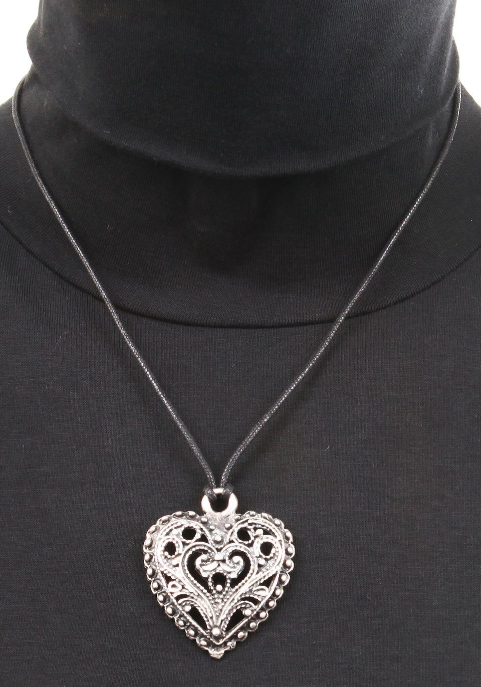 Firetti Ketting met hanger Hart, groot, liefdevol met zirkoon (synthetisch)