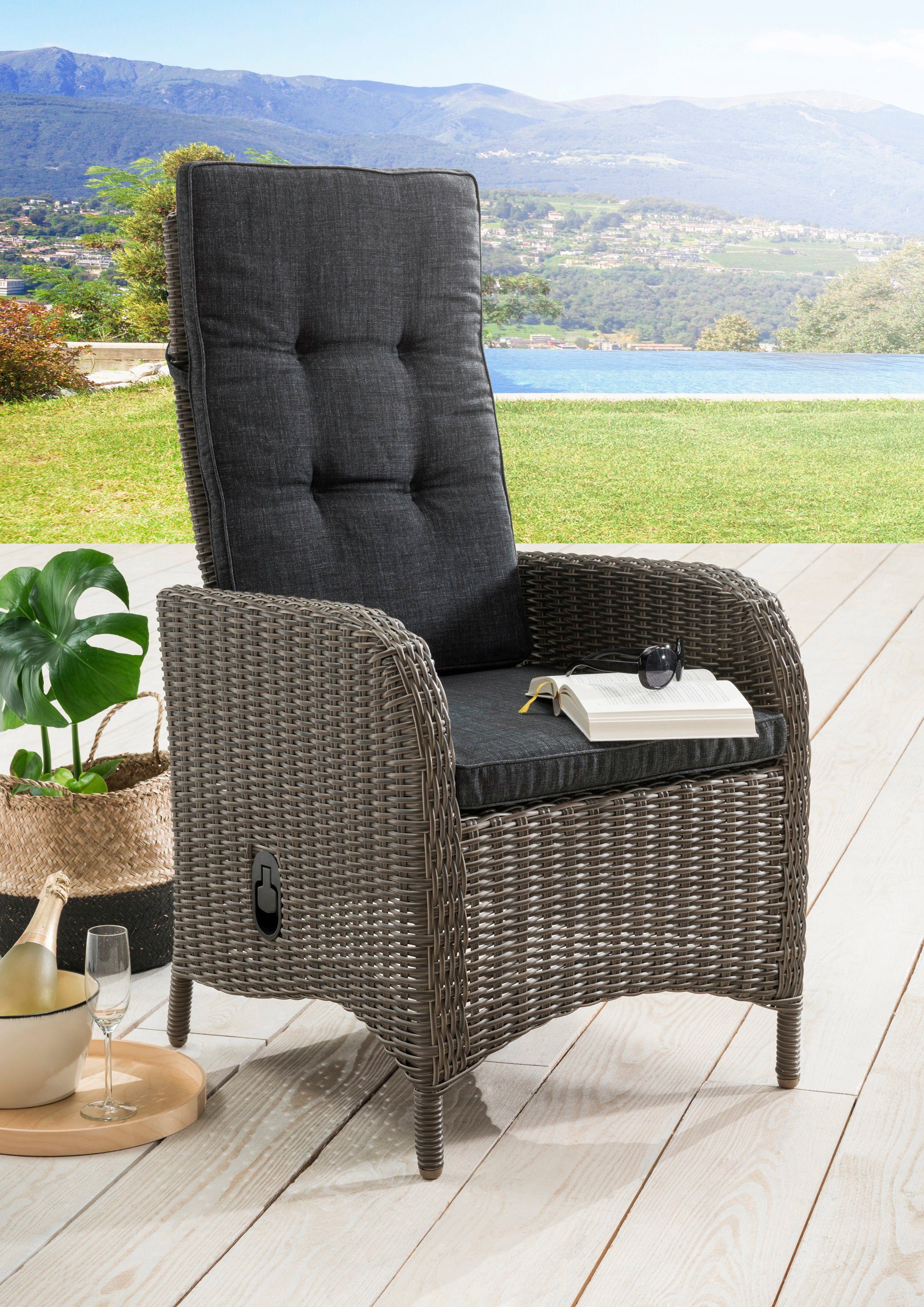 Destiny Tuin-eethoek Palma Luna Aluminium, polyrotan (set, 9-delig)