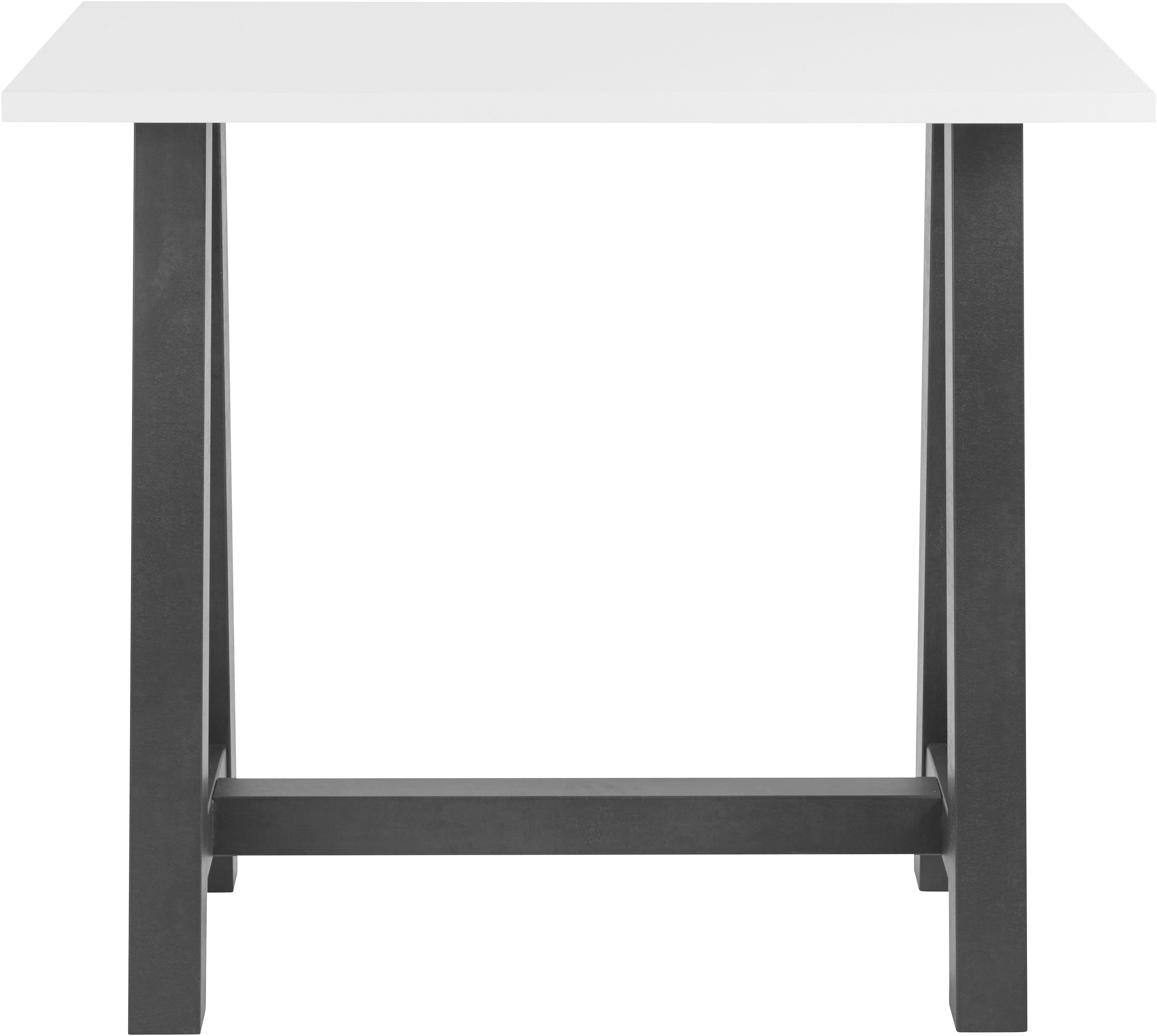 Mäusbacher Bartafel Frame in A-model (breedte 120, 140 of 160 cm) rechthoekige tafels maat 140 cm x 105 cm x 70 cm wit