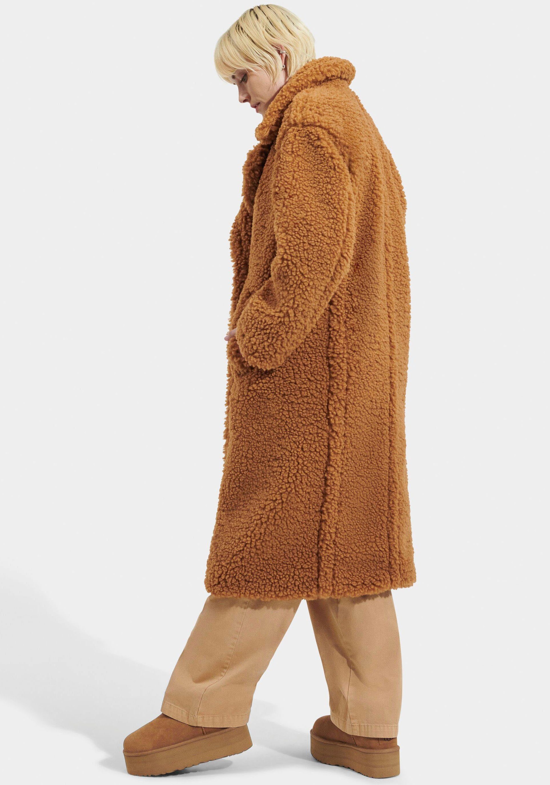 UGG Lange jas van imitatiebont W GERTRUDE LONG TEDDY COAT