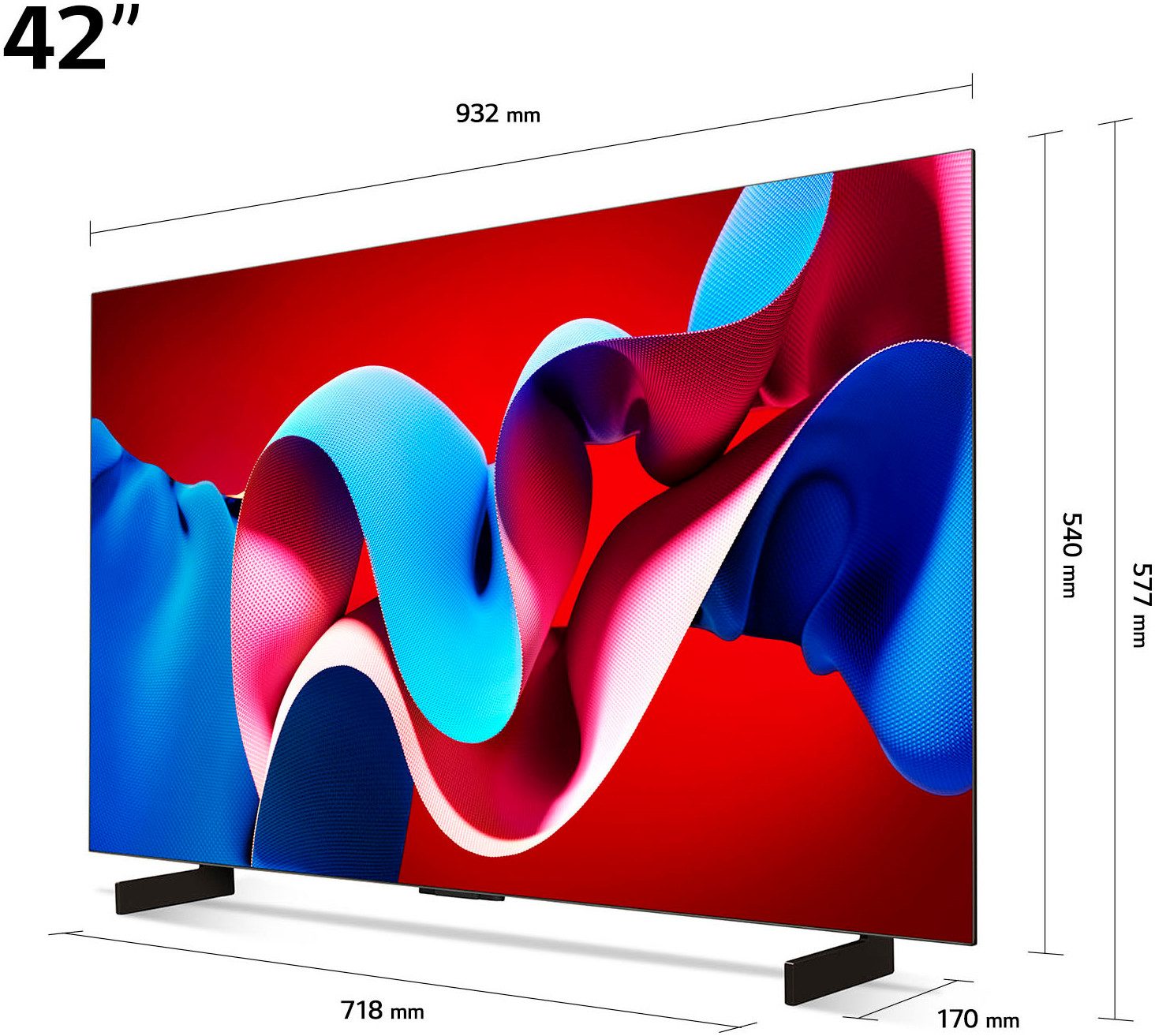 LG OLED-TV, 106 cm / 42", 4K Ultra HD, Smart TV