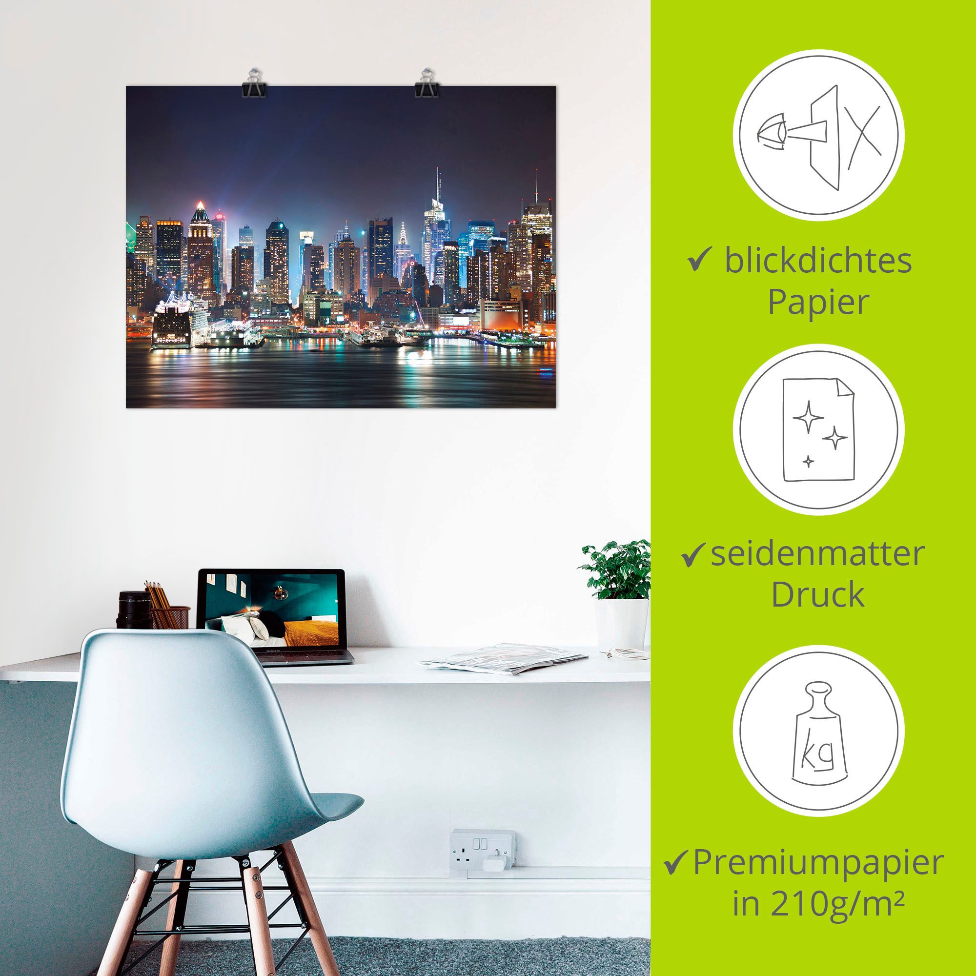 Artland Artprint New York City Times Square als artprint op linnen, poster, muursticker in verschillende maten