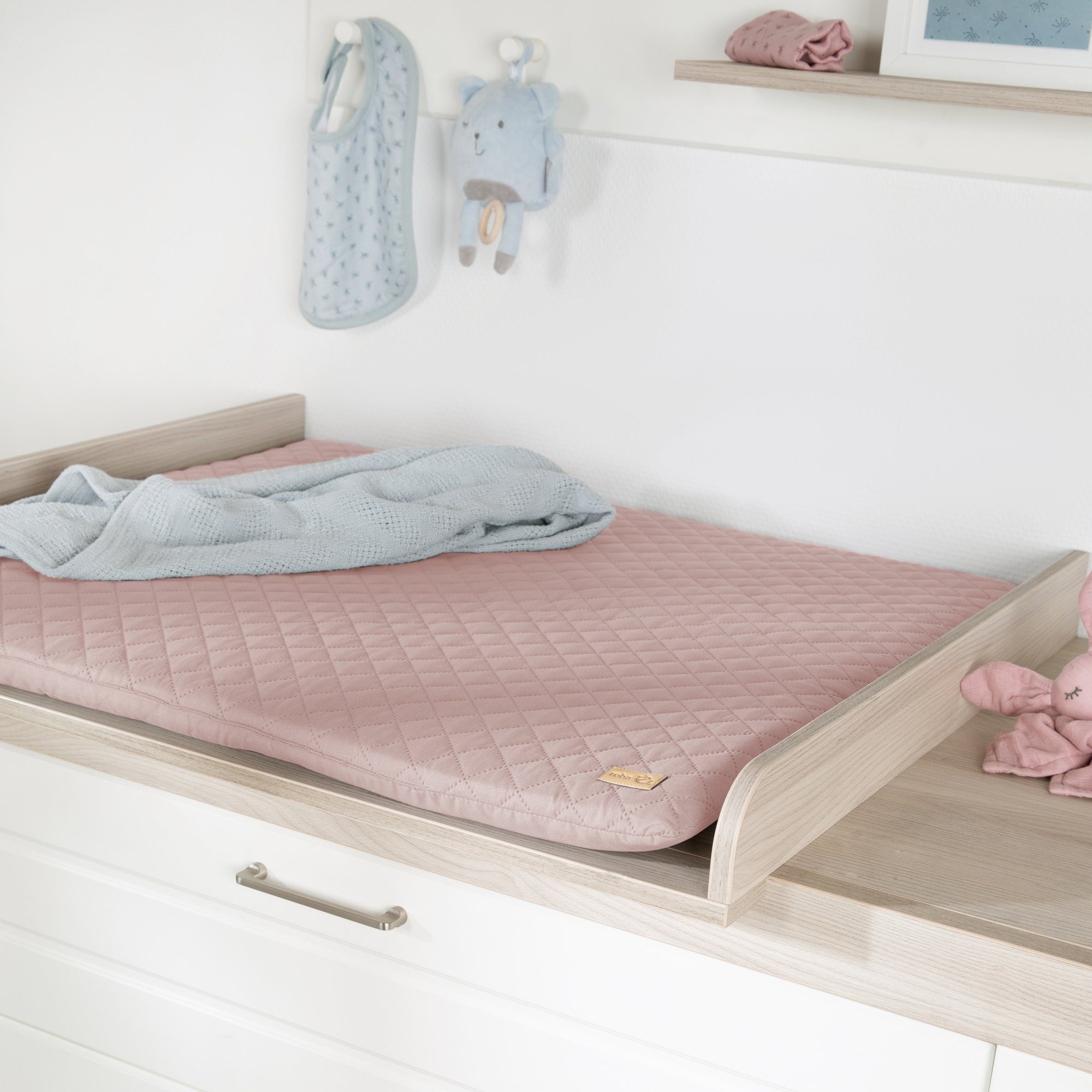 Roba® Aankleedkussen Soft, stijl, mauve