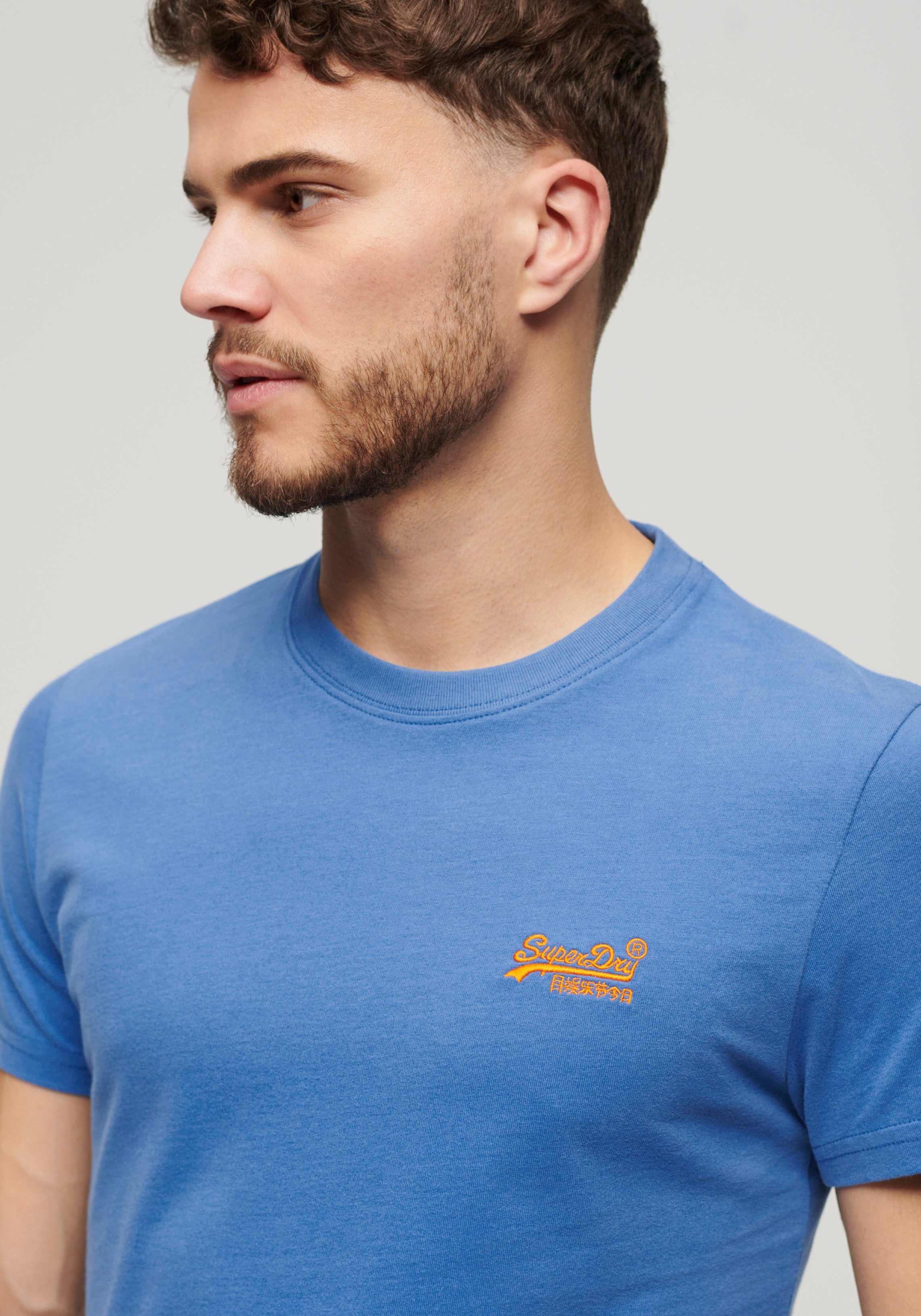 Superdry Shirt met ronde hals ESSENTIAL LOGO EMB TEE