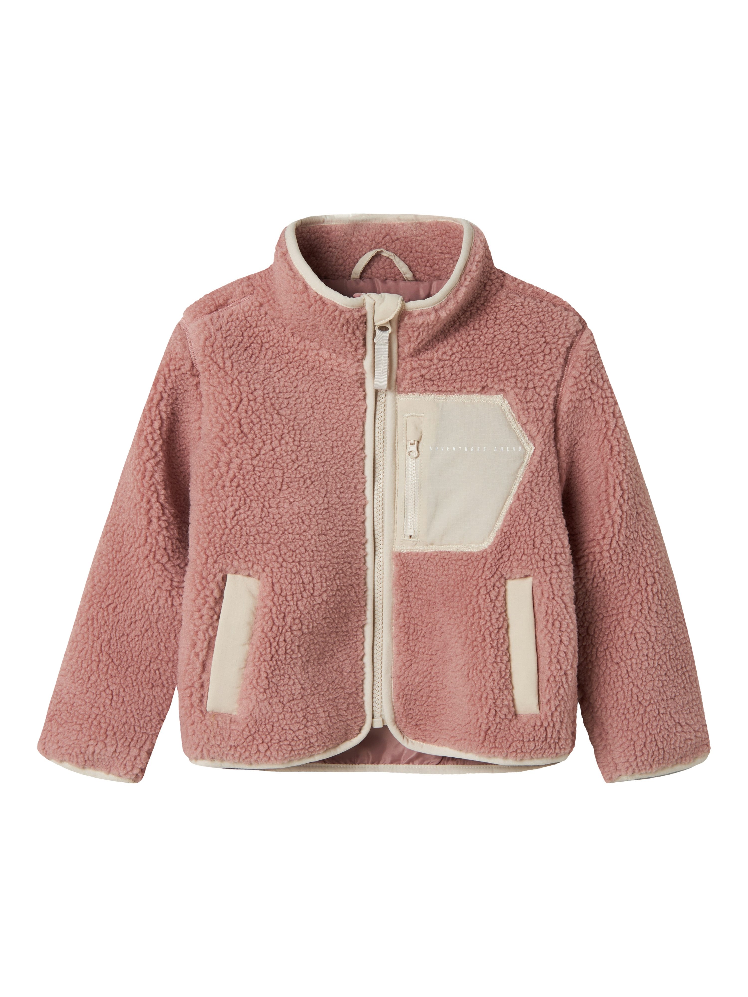 Name It Gebreid fleecejack NMNMATTIA SHERPA JACKET PB