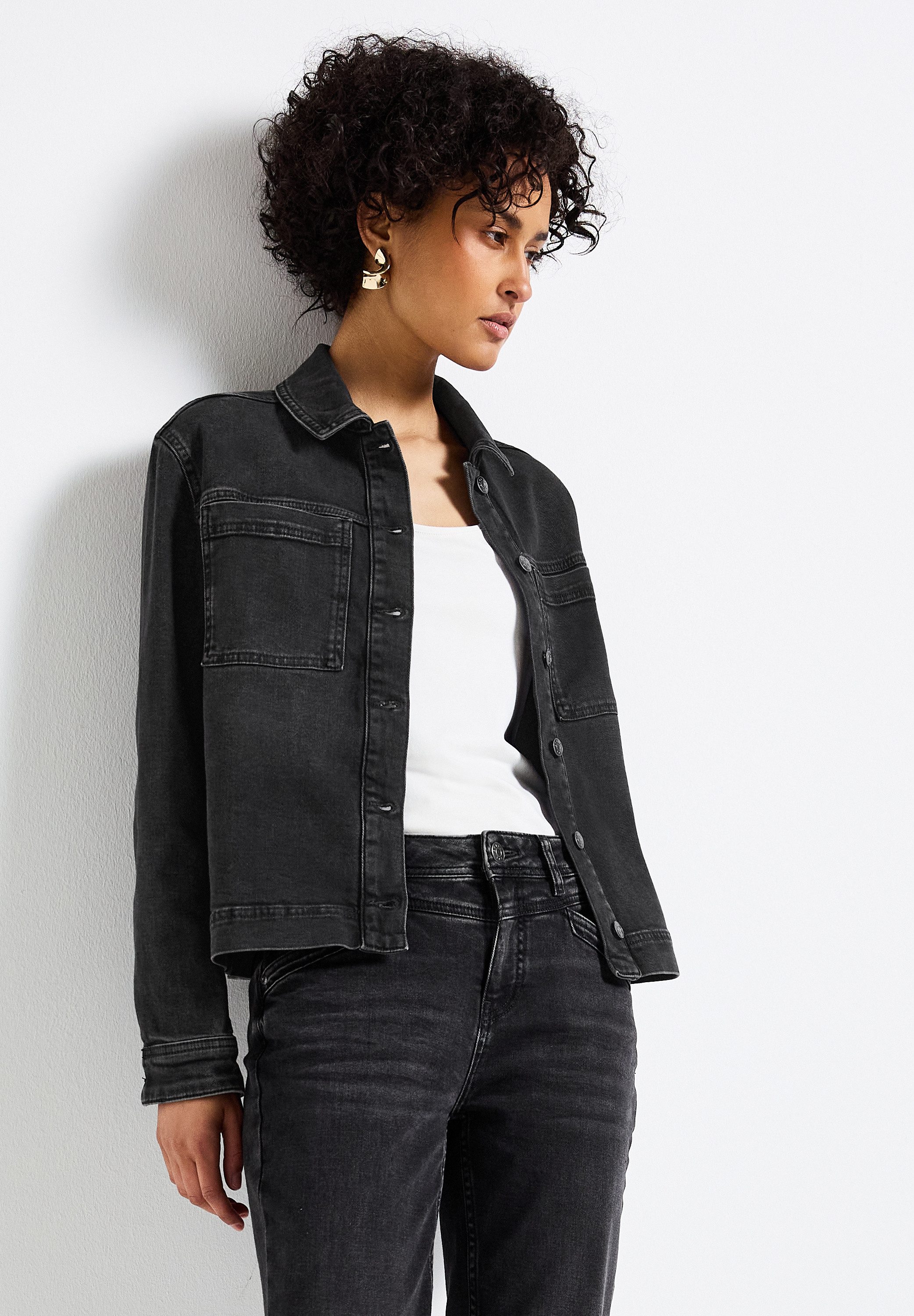 STREET ONE Jeansjack met borstzakken