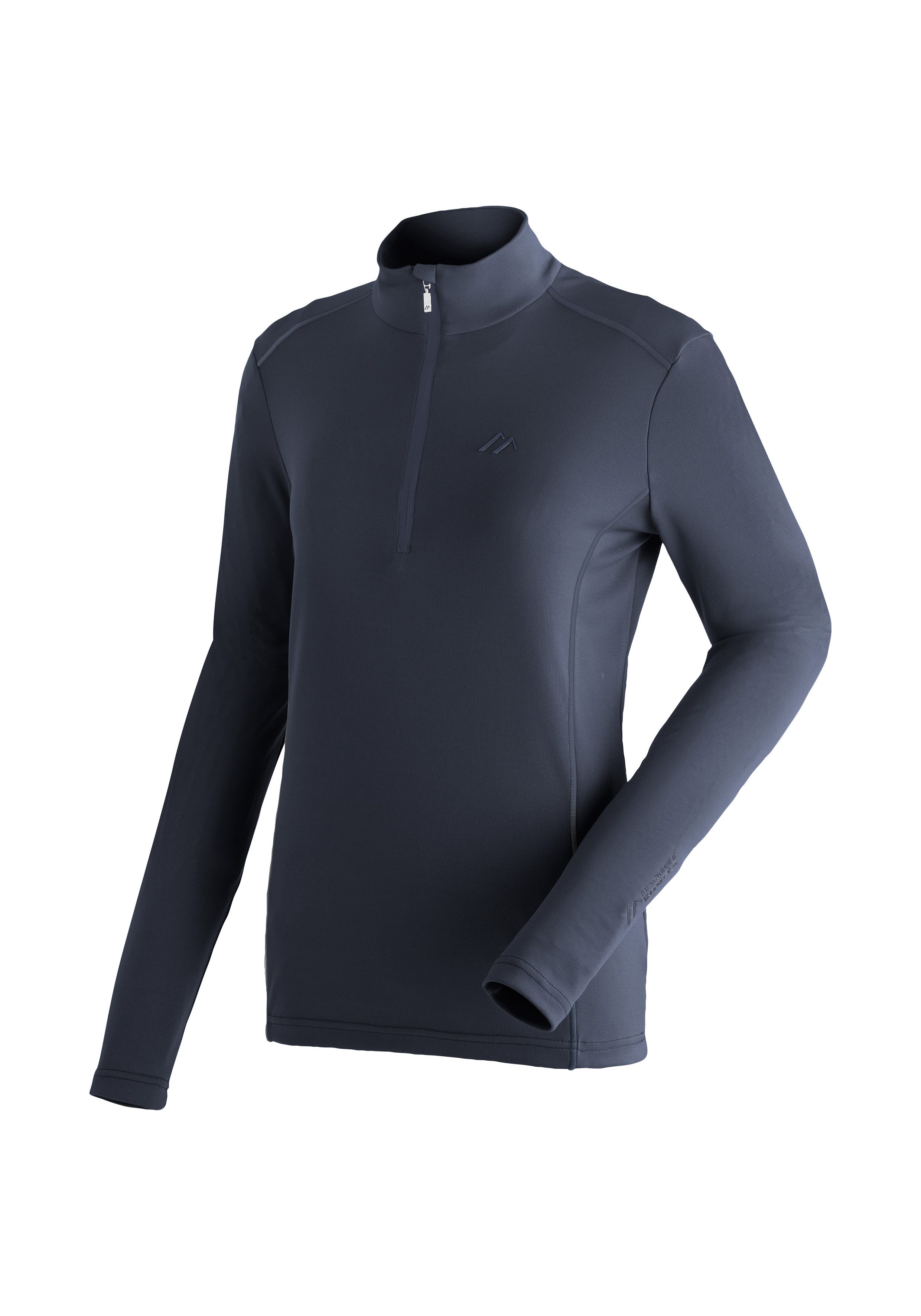 Maier Sports Fleecetrui Jenna Rec Dames midlayer elastisch en onderhoudsvriendelijk half-zip fleece