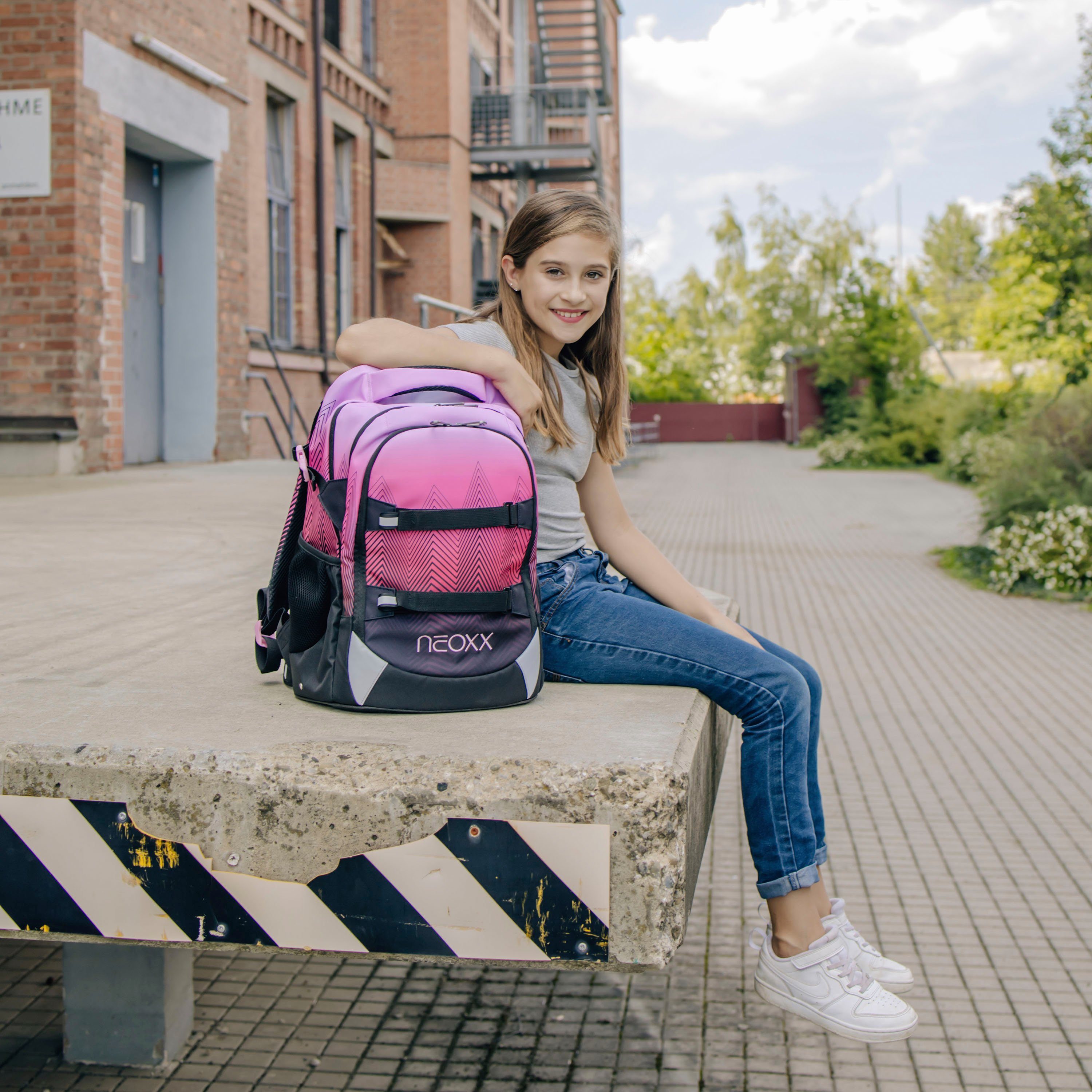neoxx Schoolrugzak Active Pro, Sweet like Sunset