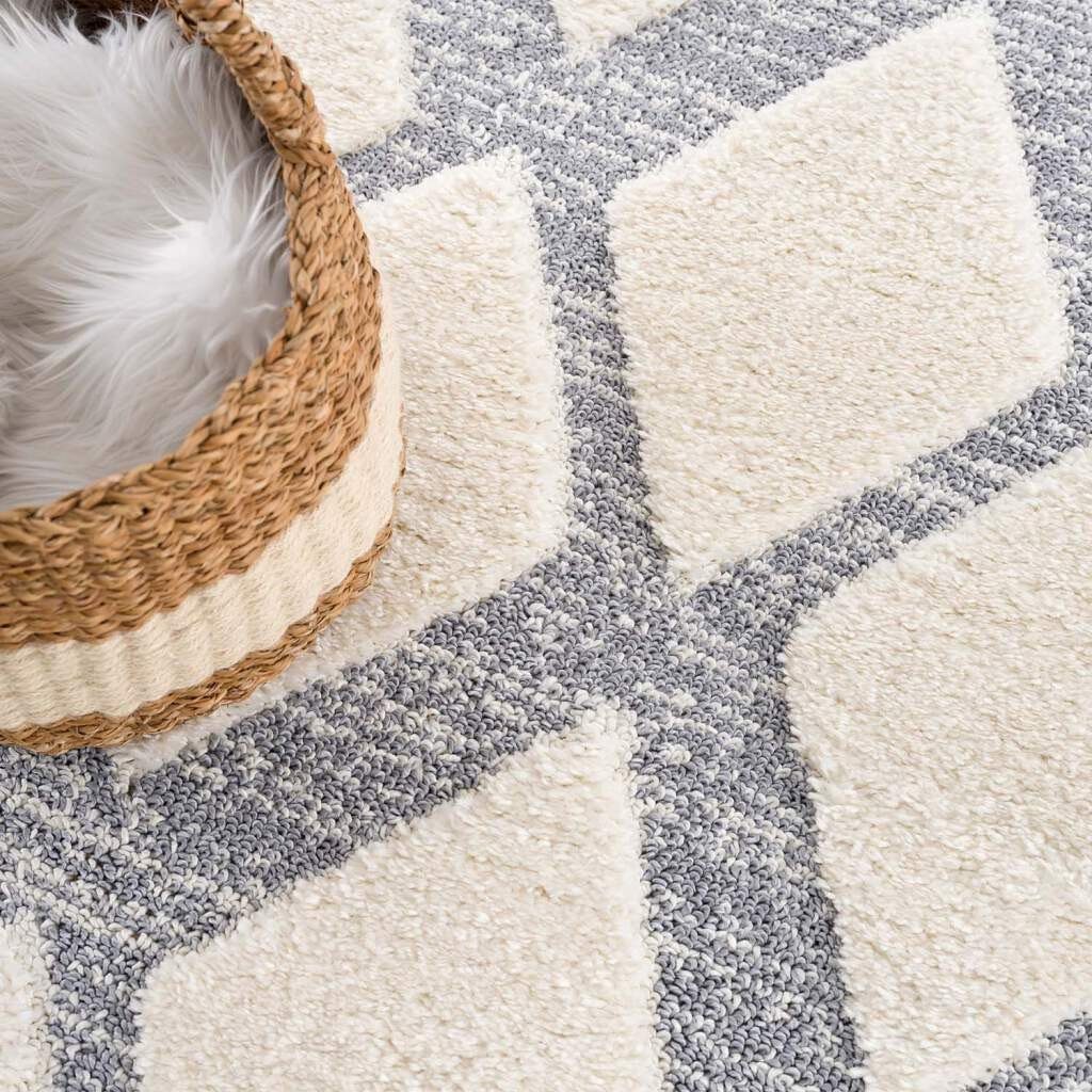 Carpet City Hoogpolig vloerkleed Focus 4497 Boho-tapijt, hoog-laag patroon / 3D-effect, voor woonkamer, slaapkamer