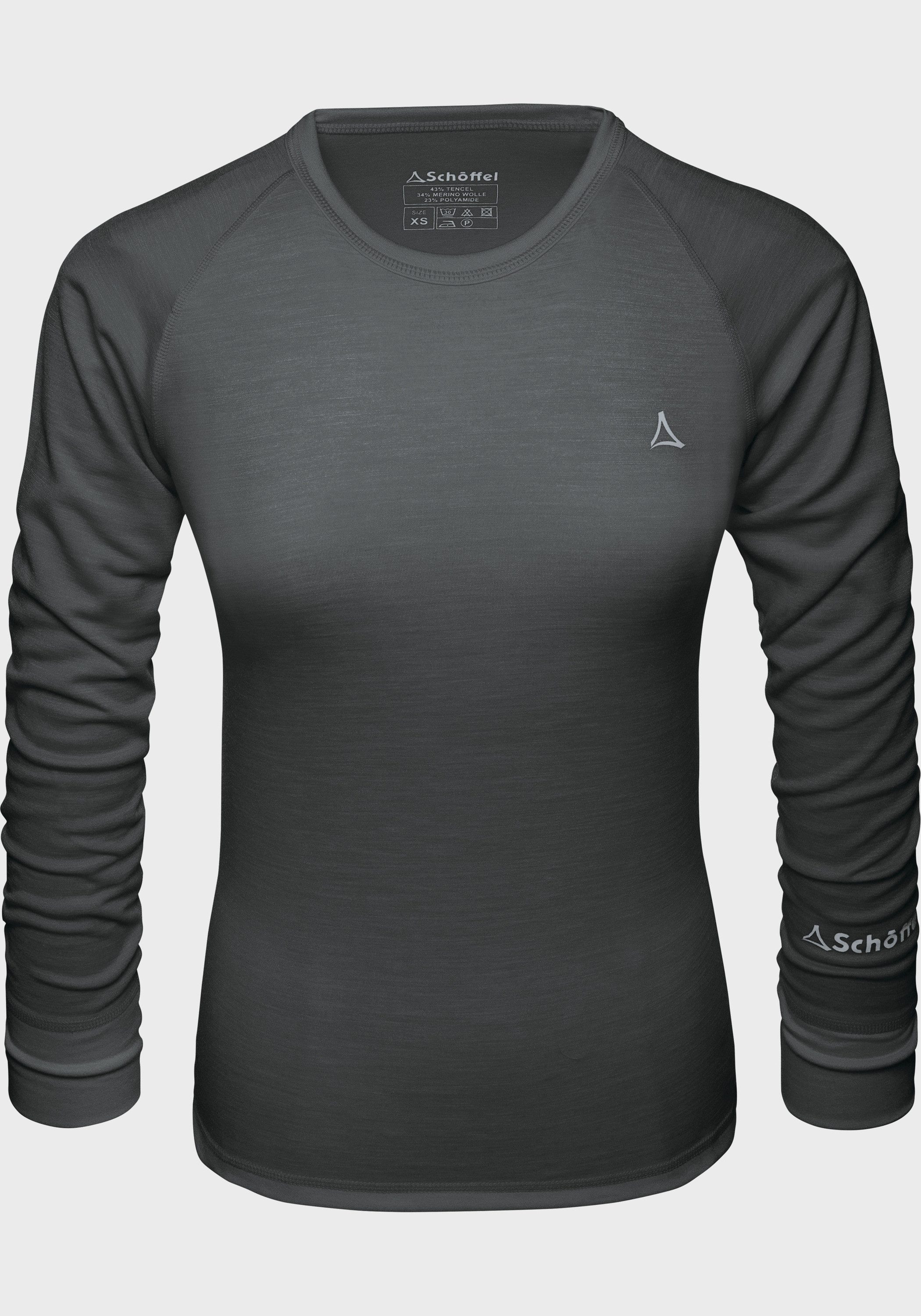 Schöffel Functioneel shirt Ski Merino sportshirt 1/1 mouw W tops maat XL zwart