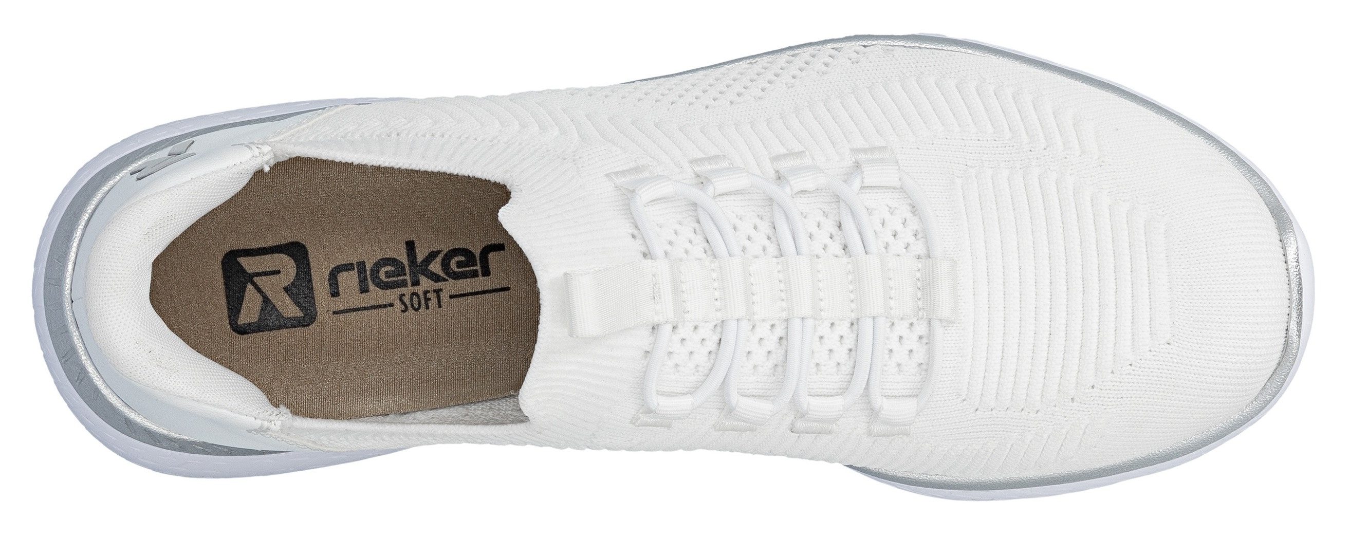 RIEKER Sport Slip-on sneakers Ready2GO , lage schoen, vrijetijdsschoen, slipper met memosoft binnenzool