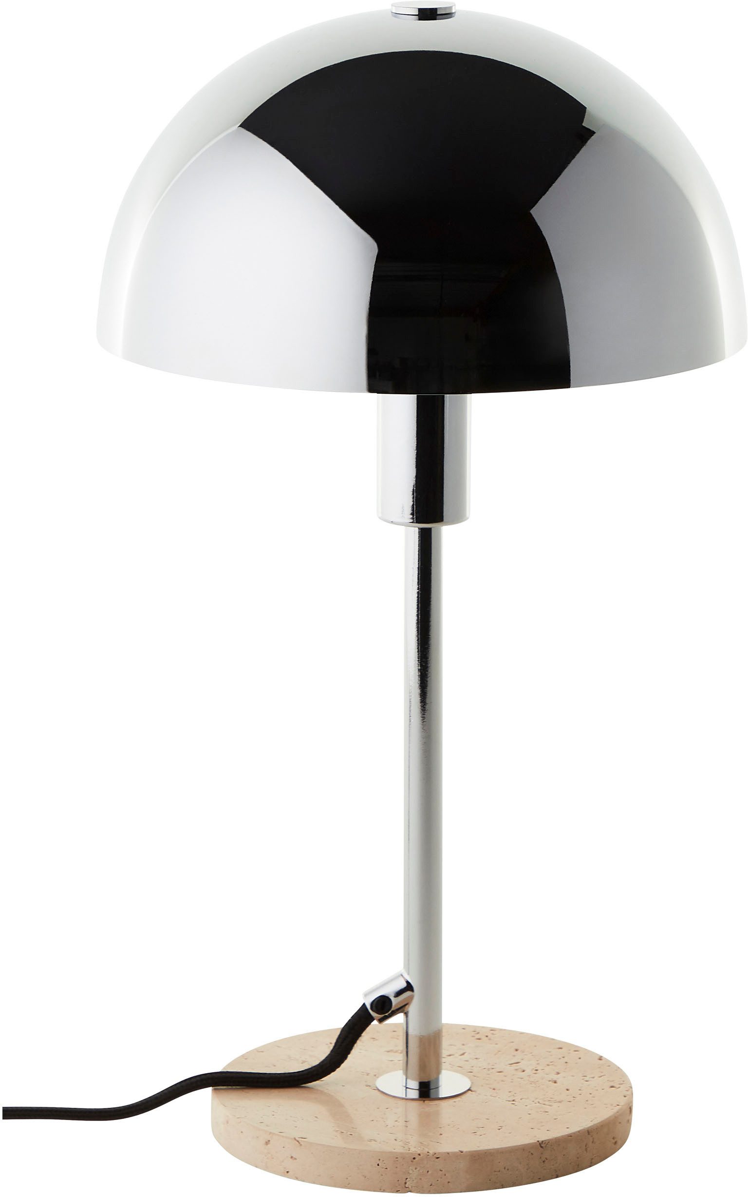 LeGer Home by Lena Gercke Tafellamp Linnea paddenstoel lamp - travertijn steenvoet Paddenstoel lamp, tafellamp, hoogte 35,5 cm, natuursteen, paddenstoellamp (1 stuk)