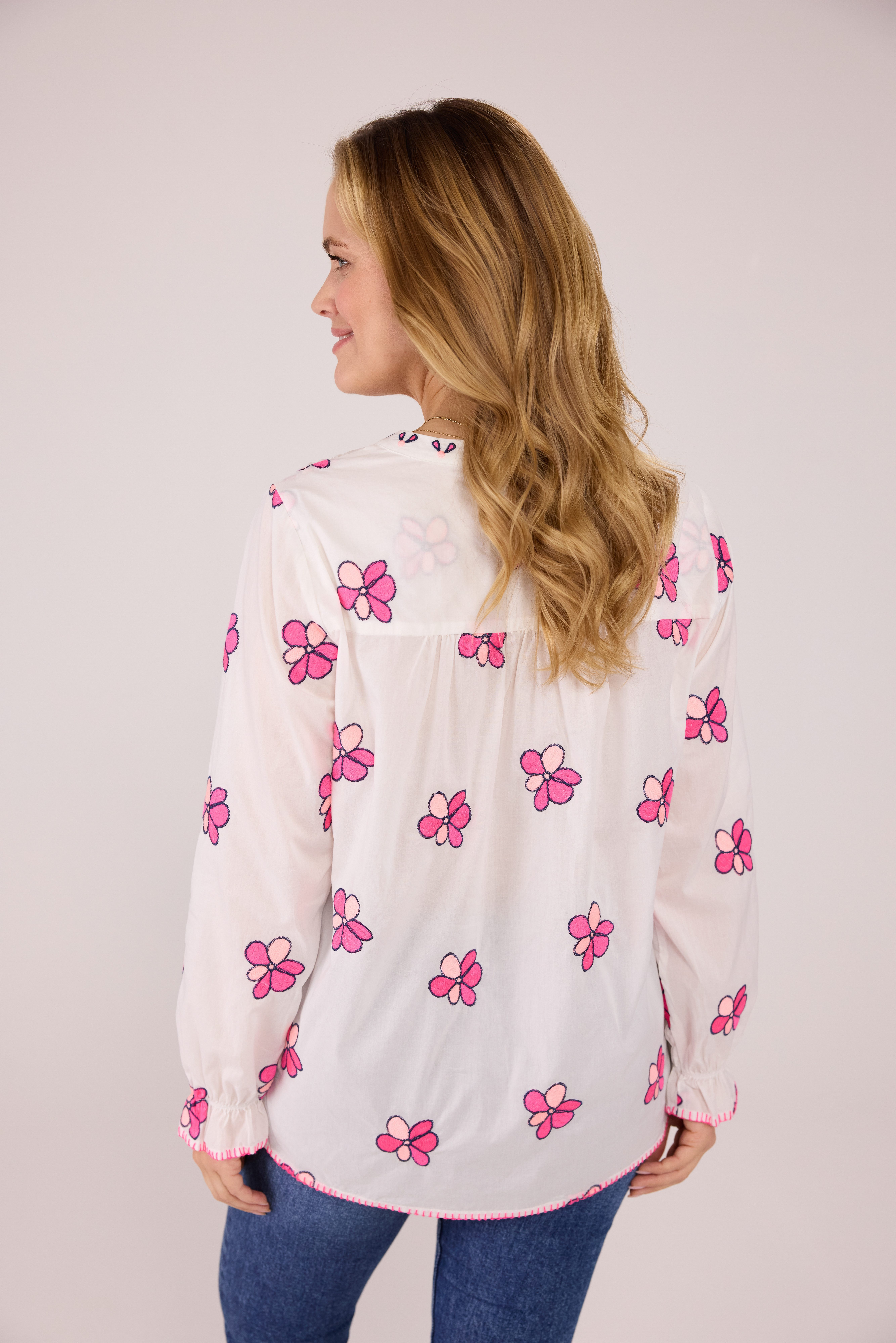 Lieblingsstück Blouse zonder sluiting RianaL met gebloemde all-over print