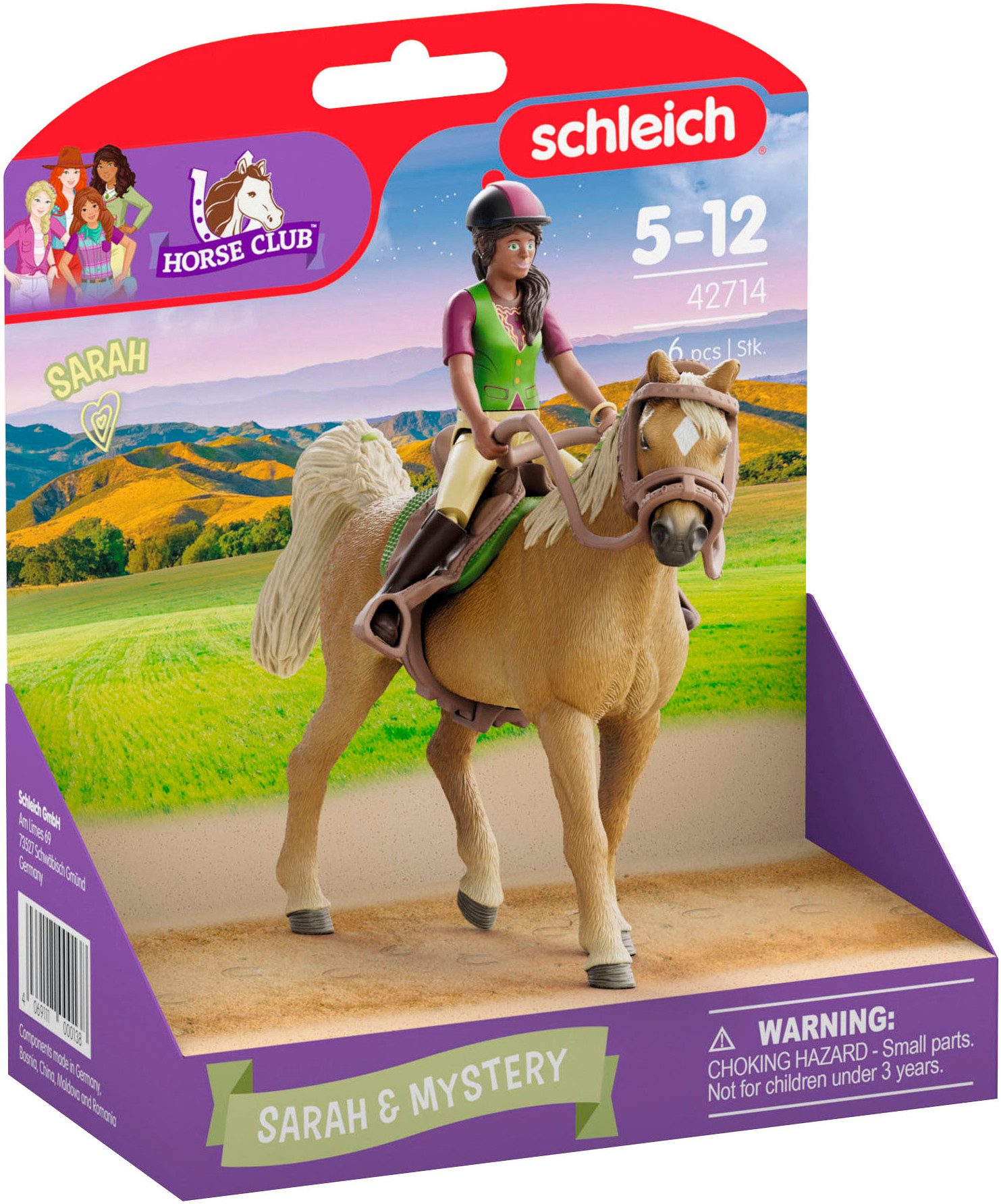 Schleich® Speelfiguur HORSE CLUB, Sarah & Mystery (42714)