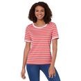 casual looks t-shirt shirt (1-delig) rood