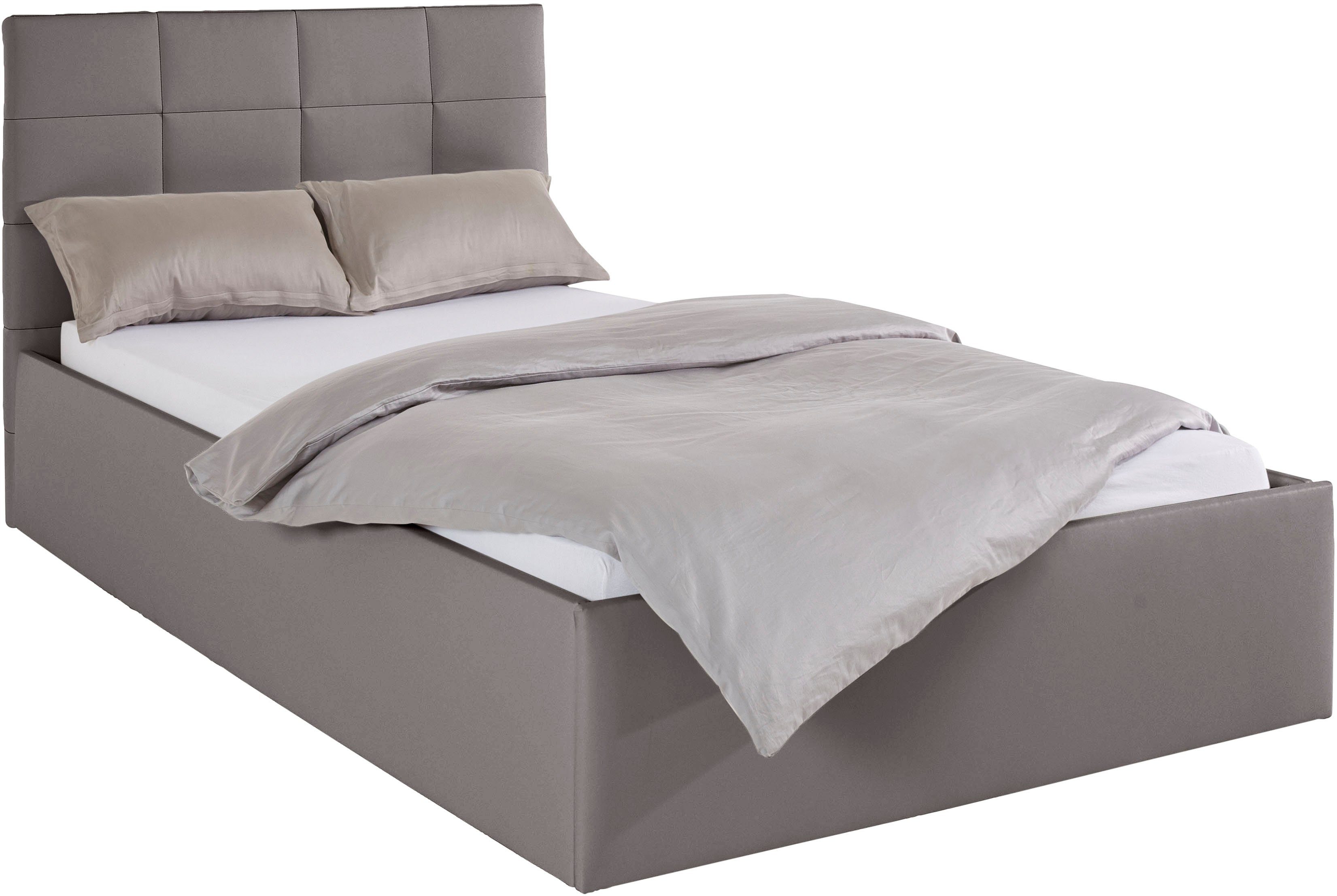 Westfalia Polsterbetten Gestoffeerd bed met bedkist bij uitvoering met matras, in 2 hoogten