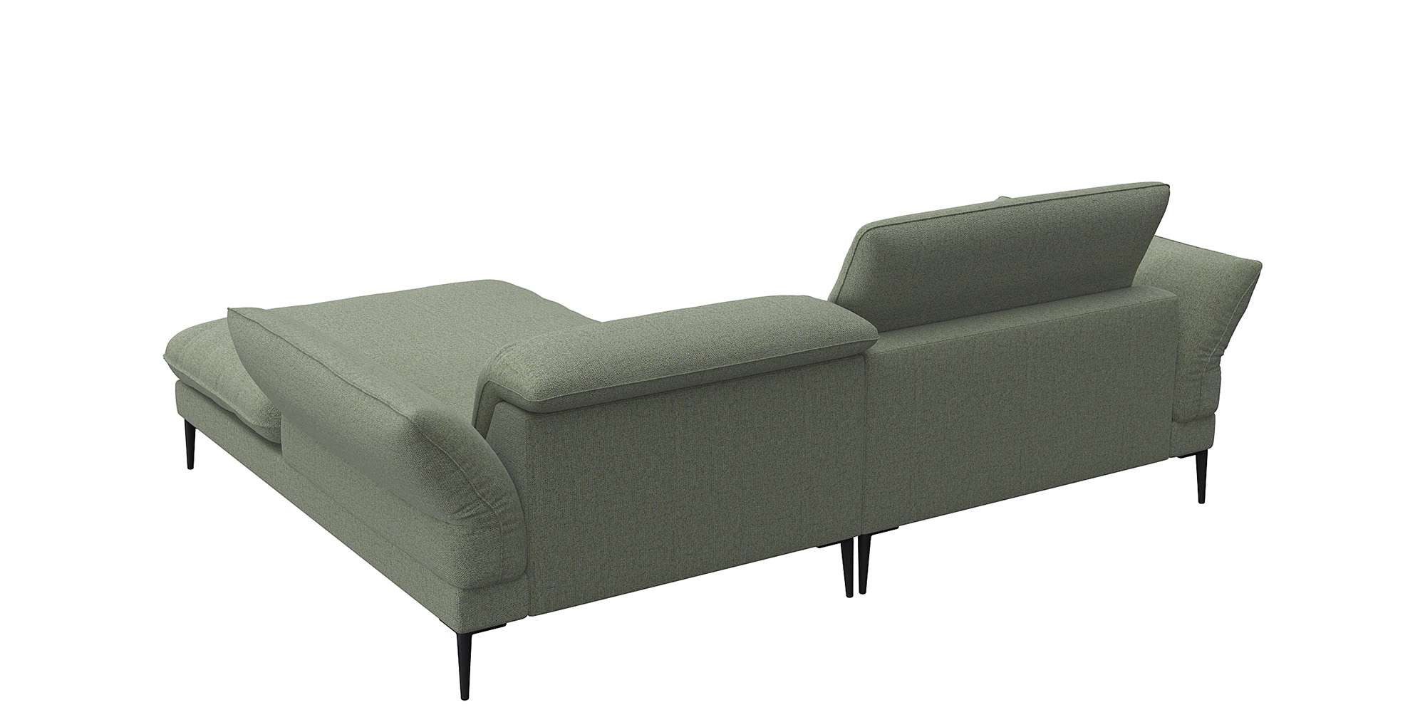 FLEXLUX Hoekbank Salino, functionele bank met recamiere, relaxbank, hoekbank Bank met arm- en hoofdeinde verstellingen, koudschuim & staalgolven