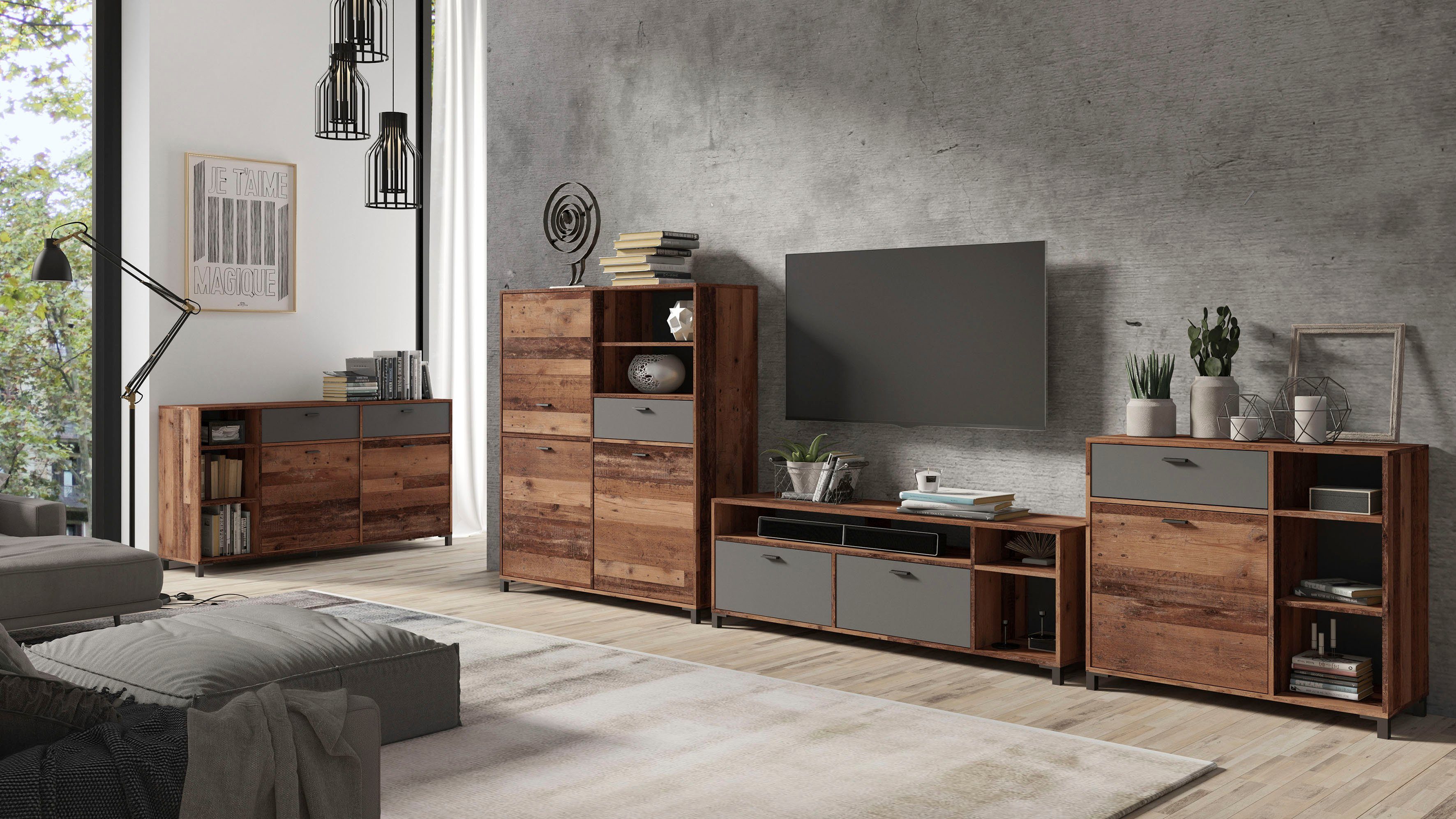 INOSIGN Highboard Jackson Breedte ca. 126 cm