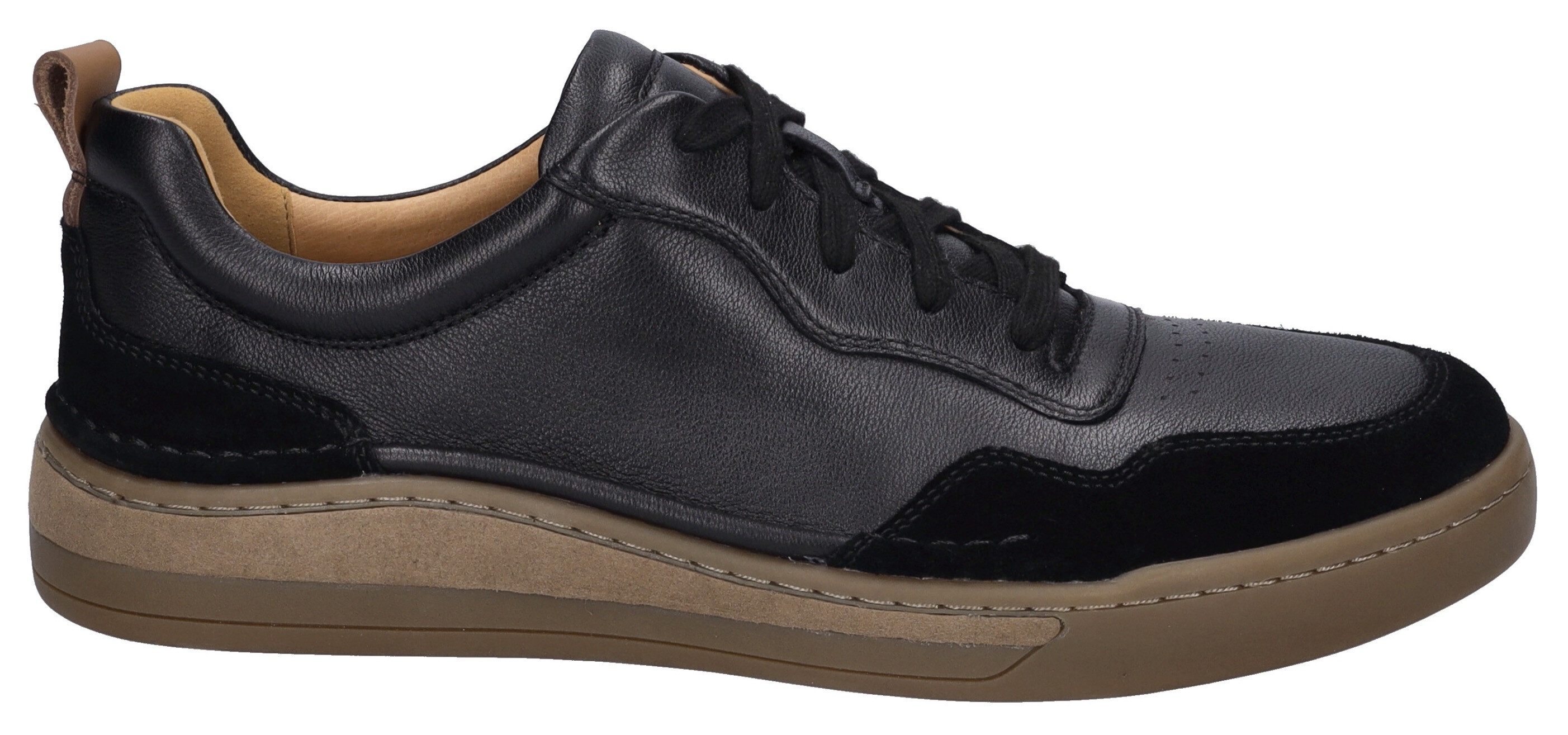 Josef Seibel Sneakers Cleve 01 , vrijetijdsschoen, retro sneaker, veterschoen met schoenwijdte breed