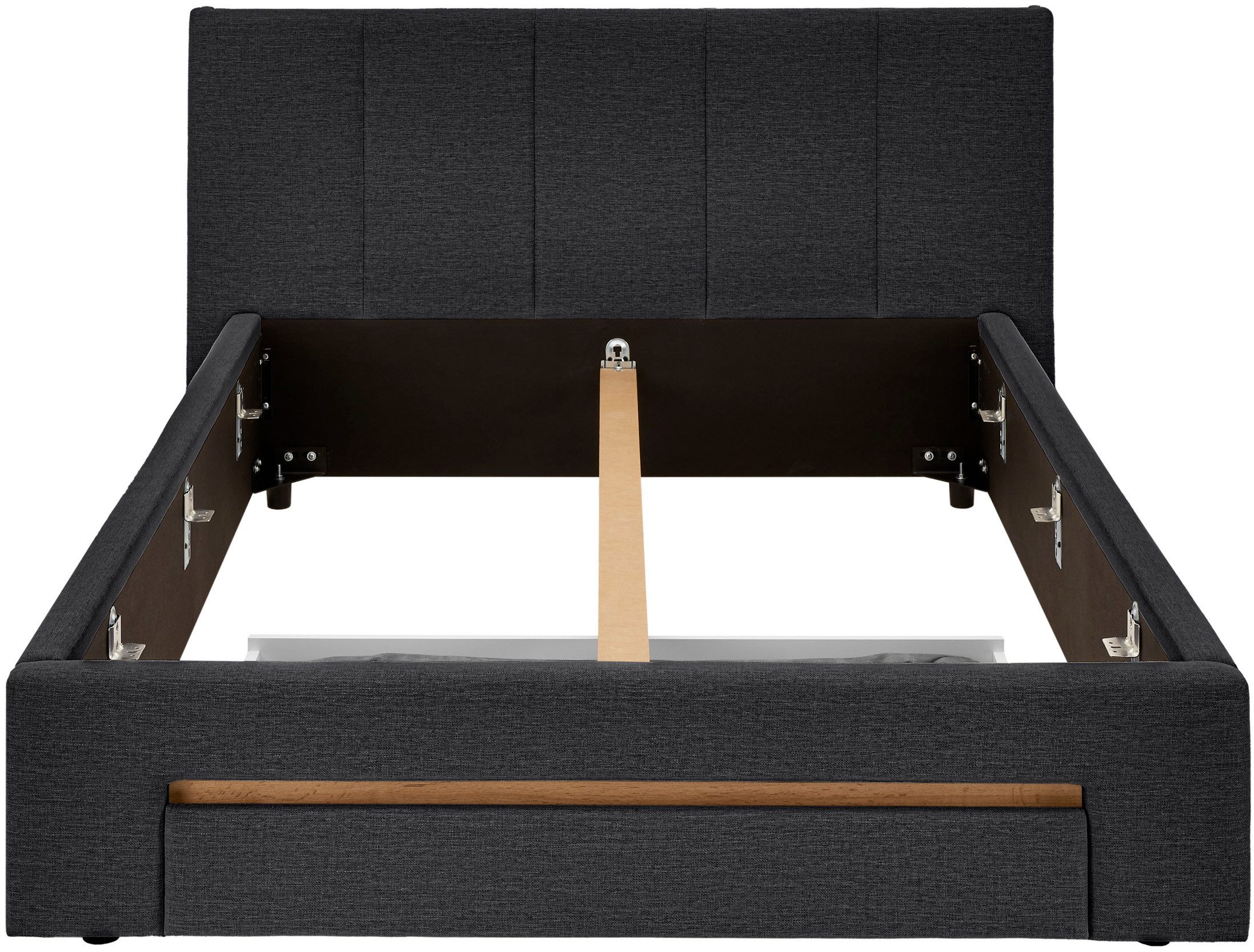 INOSIGN Gestoffeerd bed CiTY/GiRON, bedframe met bedlade, gestoffeerd opbergbed met hondenbed of opberglade, bekleding van corduroy of linnenlook