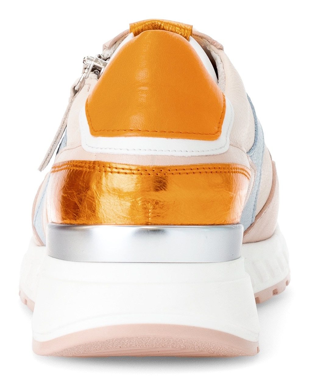 Gabor Sneakers met sleehak Davos , lage schoen, vrijetijdsschoen, veterschoen in breedte h (=zeer breed)