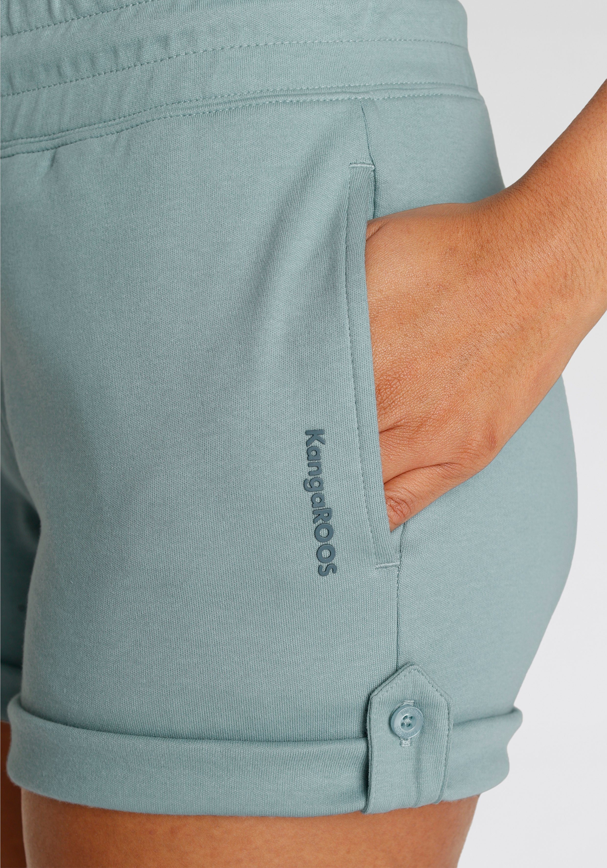 KangaROOS Sweatshort voor het oprollen met sluiting en knop