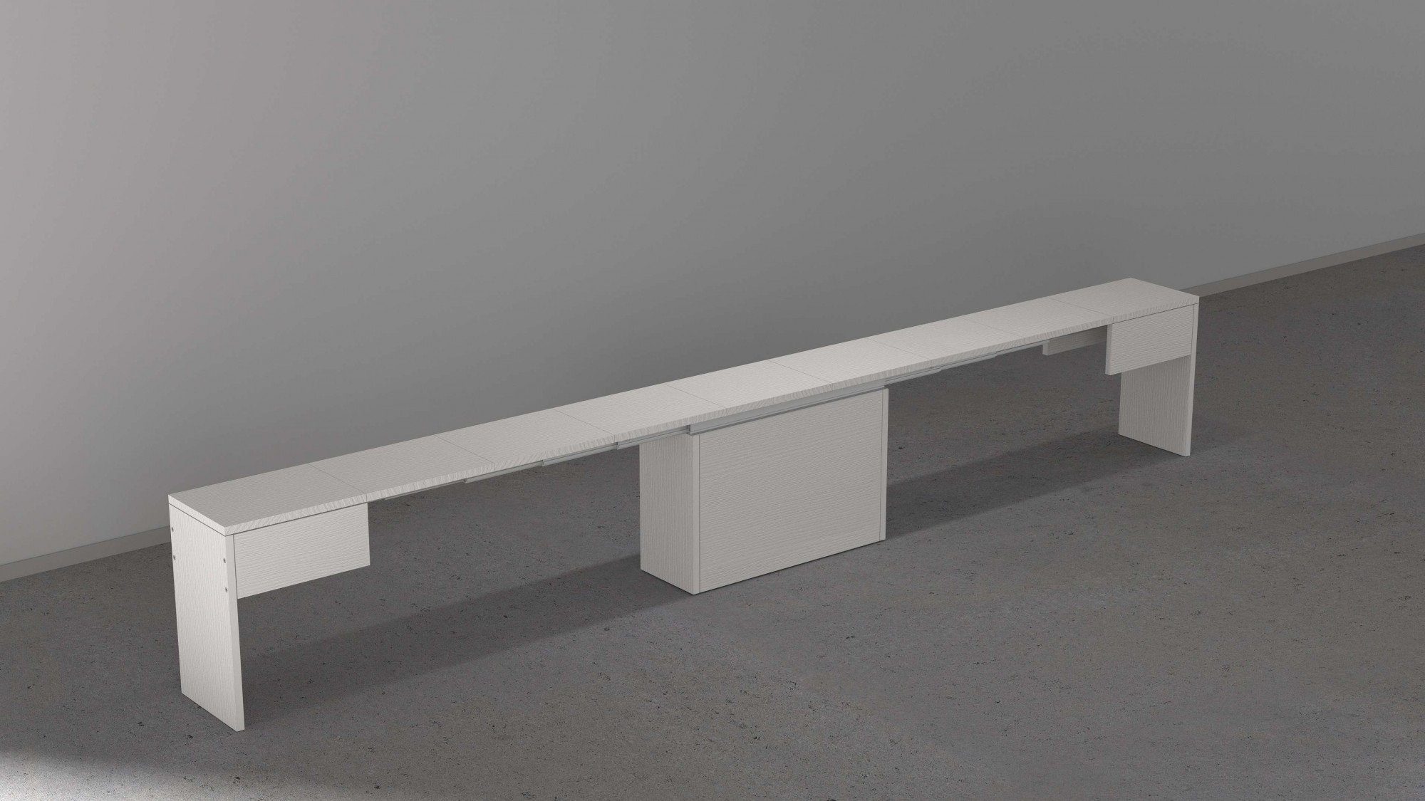 INOSIGN Zitbank Praktika, Zitbank, Bank met uittrekfunctie, uittrekbaar van 66 naar 290 cm (1 stuk)