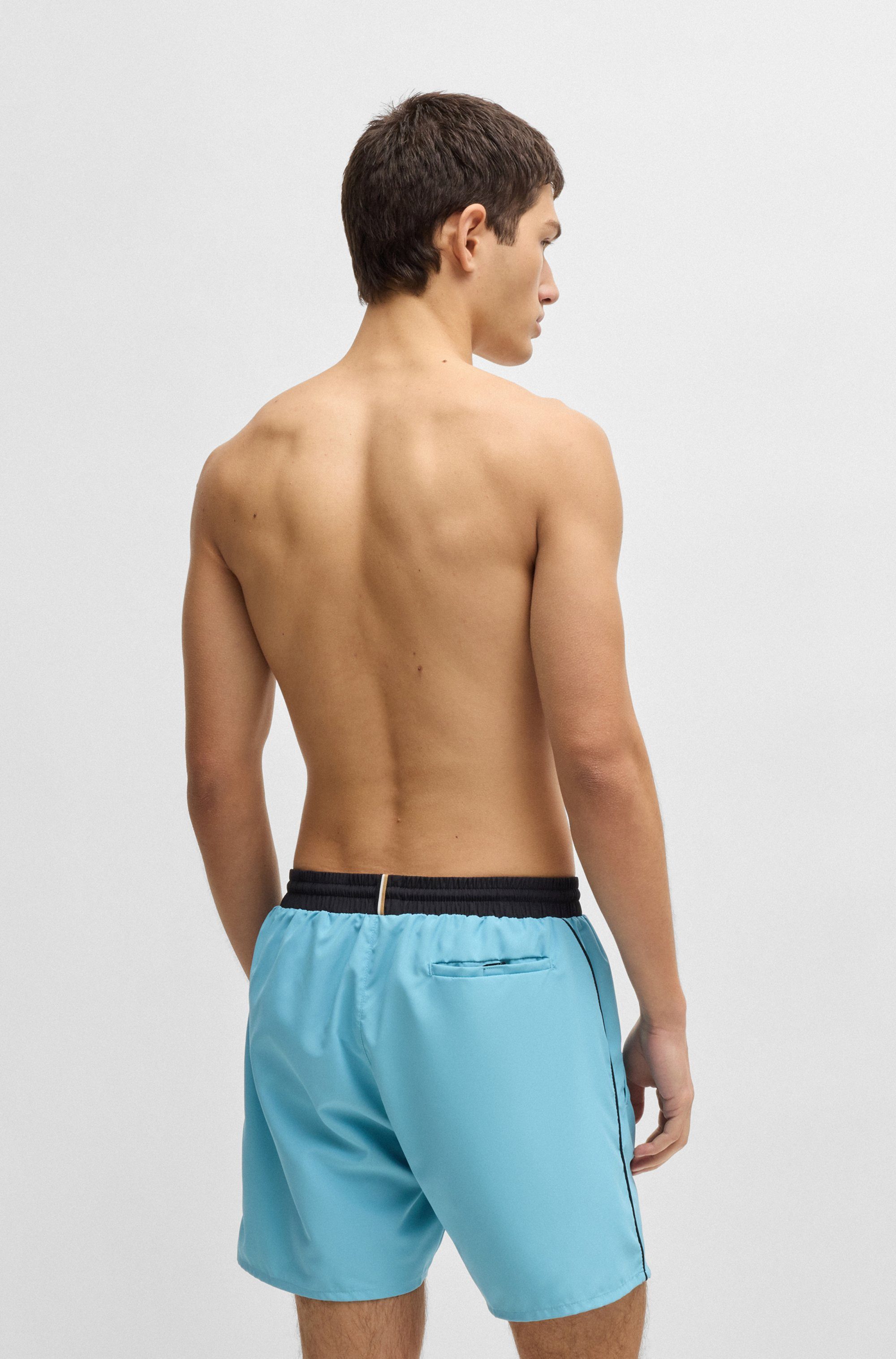 BOSS Zwemshort Starfish met contraststrepen