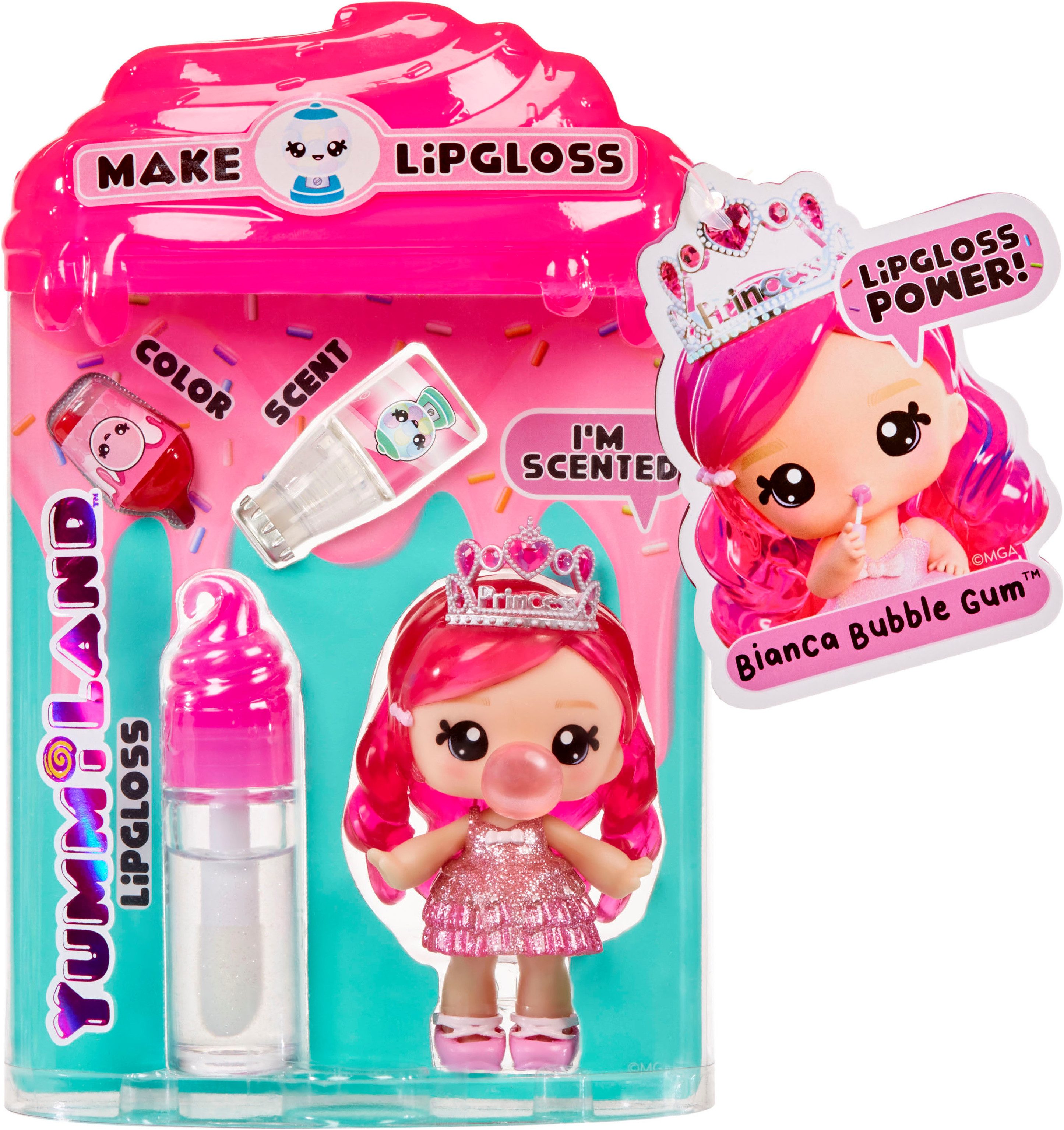 Mini-pop Yummiland Lipgloss Doll - Bianca Bubblegum