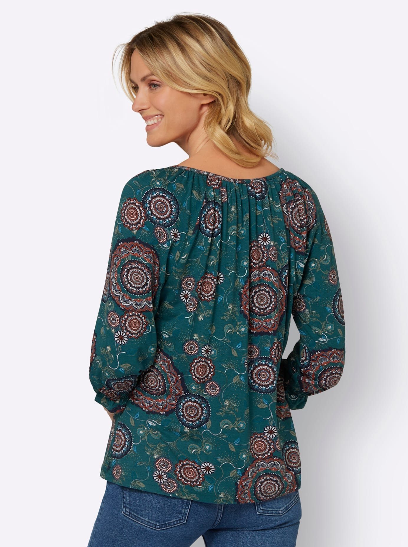 Classic Inspirationen Shirt met 3/4-mouwen Gedessineerd shirt (1-delig)
