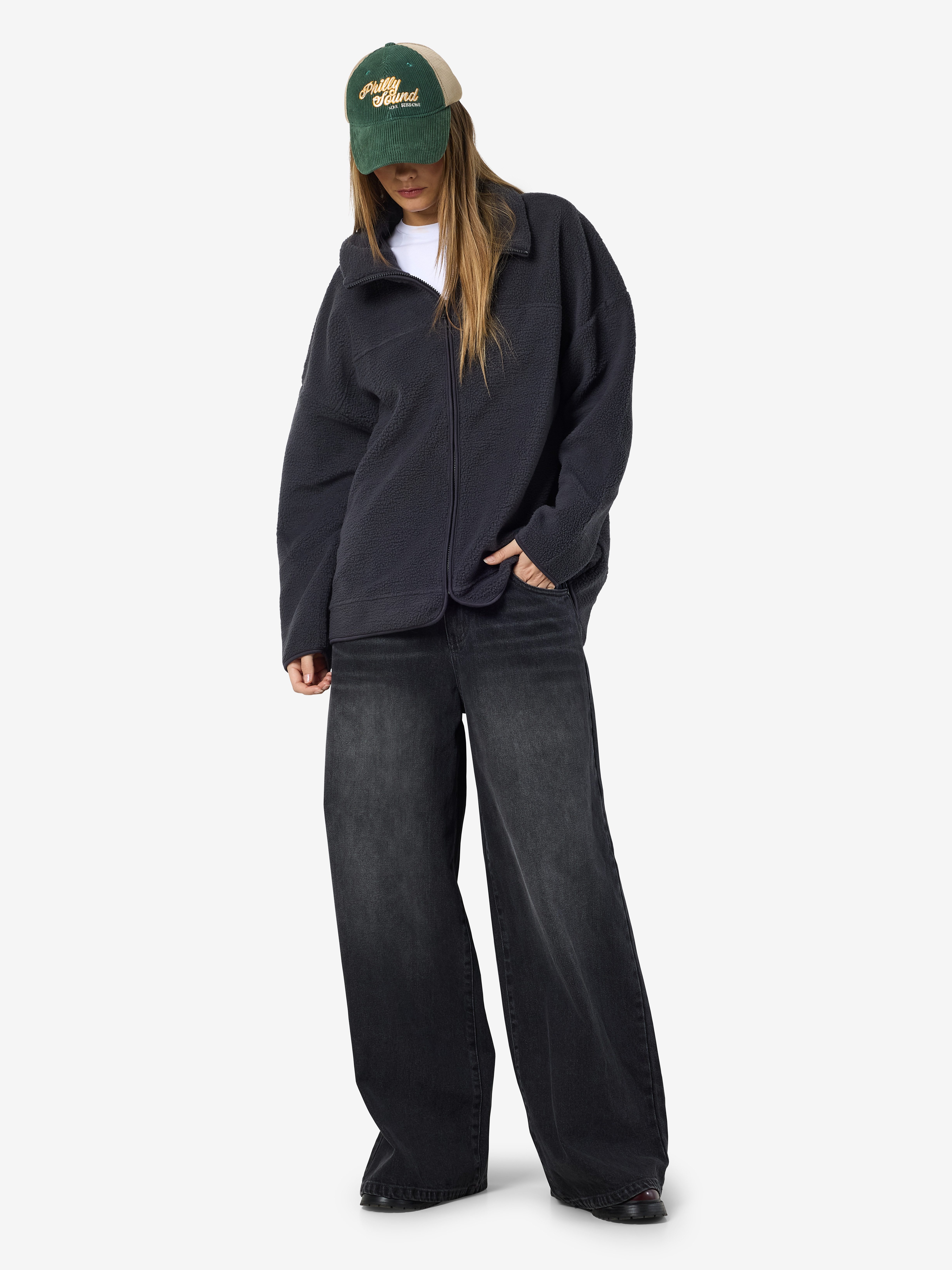 Noisy may Fleecejack NMCOZY L/S ZIP SWEATER JRS NOOS