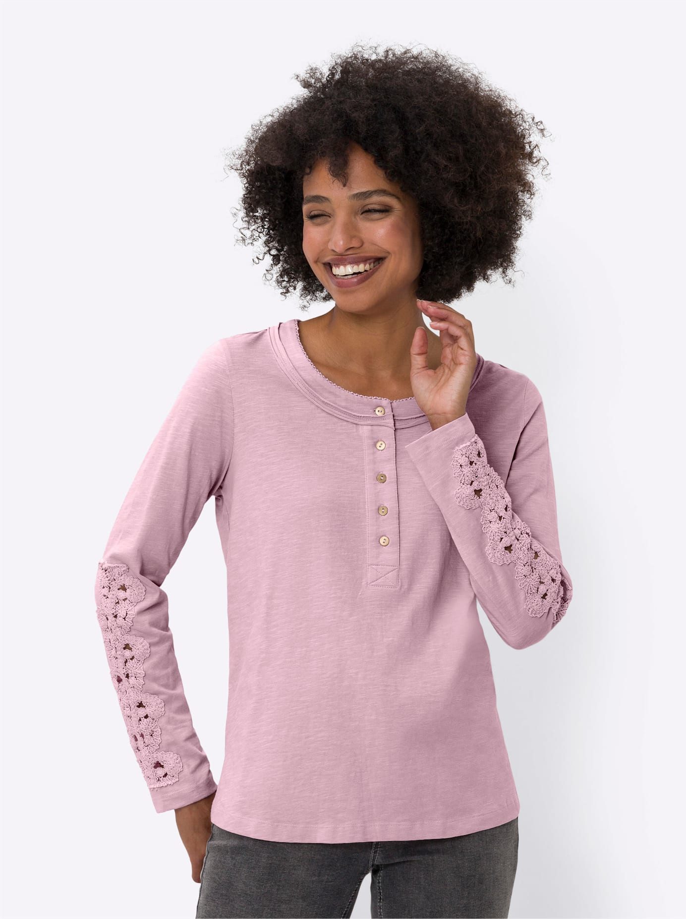 heine Shirt met lange mouwen Shirt (1-delig)