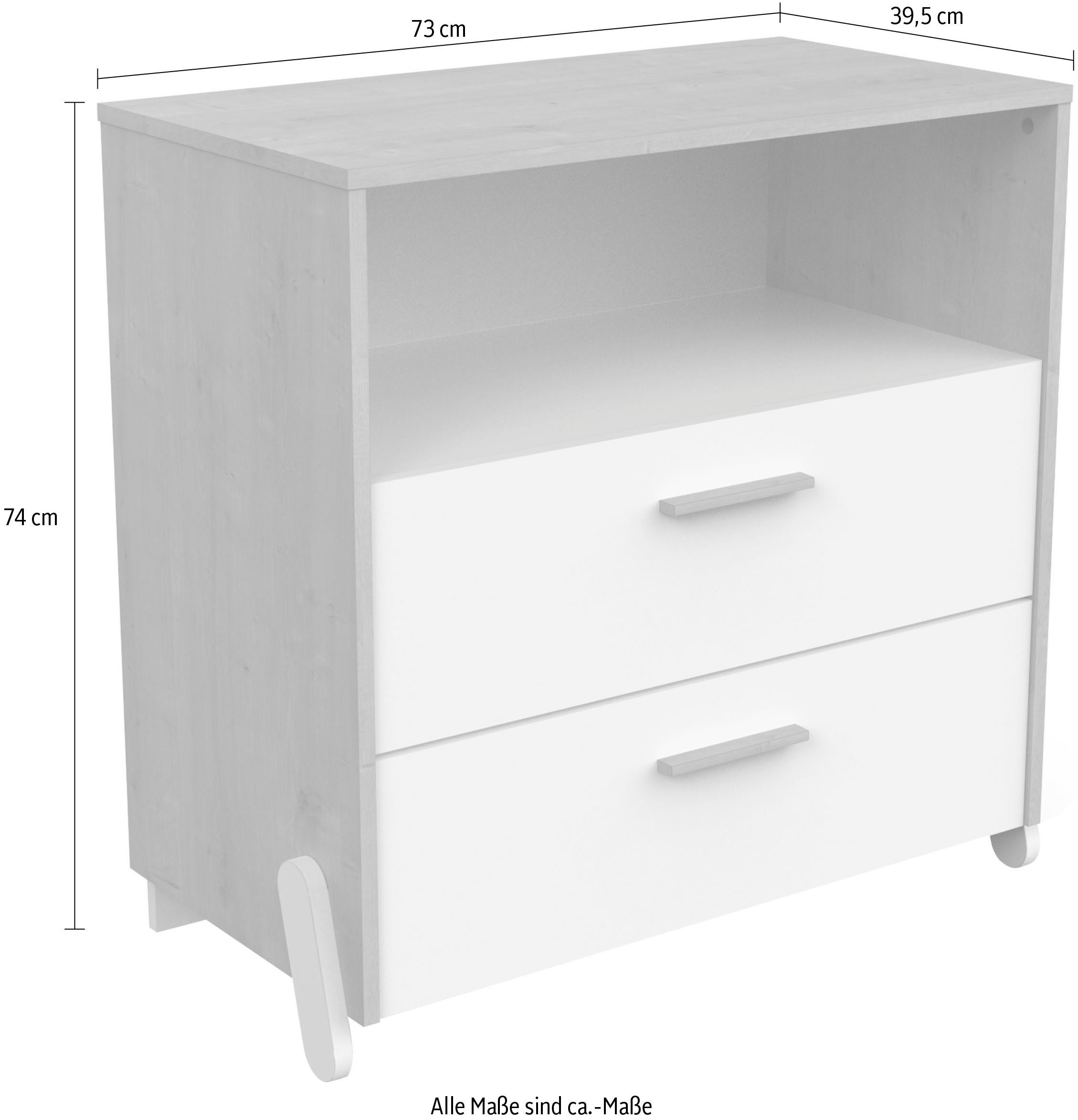 Demeyere GROUP Nachtkastje MEUBLES Naili Commode 2 lades/ 1 niche