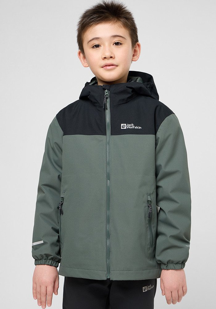 Jack Wolfskin Snowcurl 3in1 Jacket Kids 3in1 jack Kinderen 164 slate green black slate green black