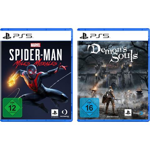 PlayStation 5 Gamesoftware Marvel's Spider-Man: Miles Morales + Demon's Souls (set)
