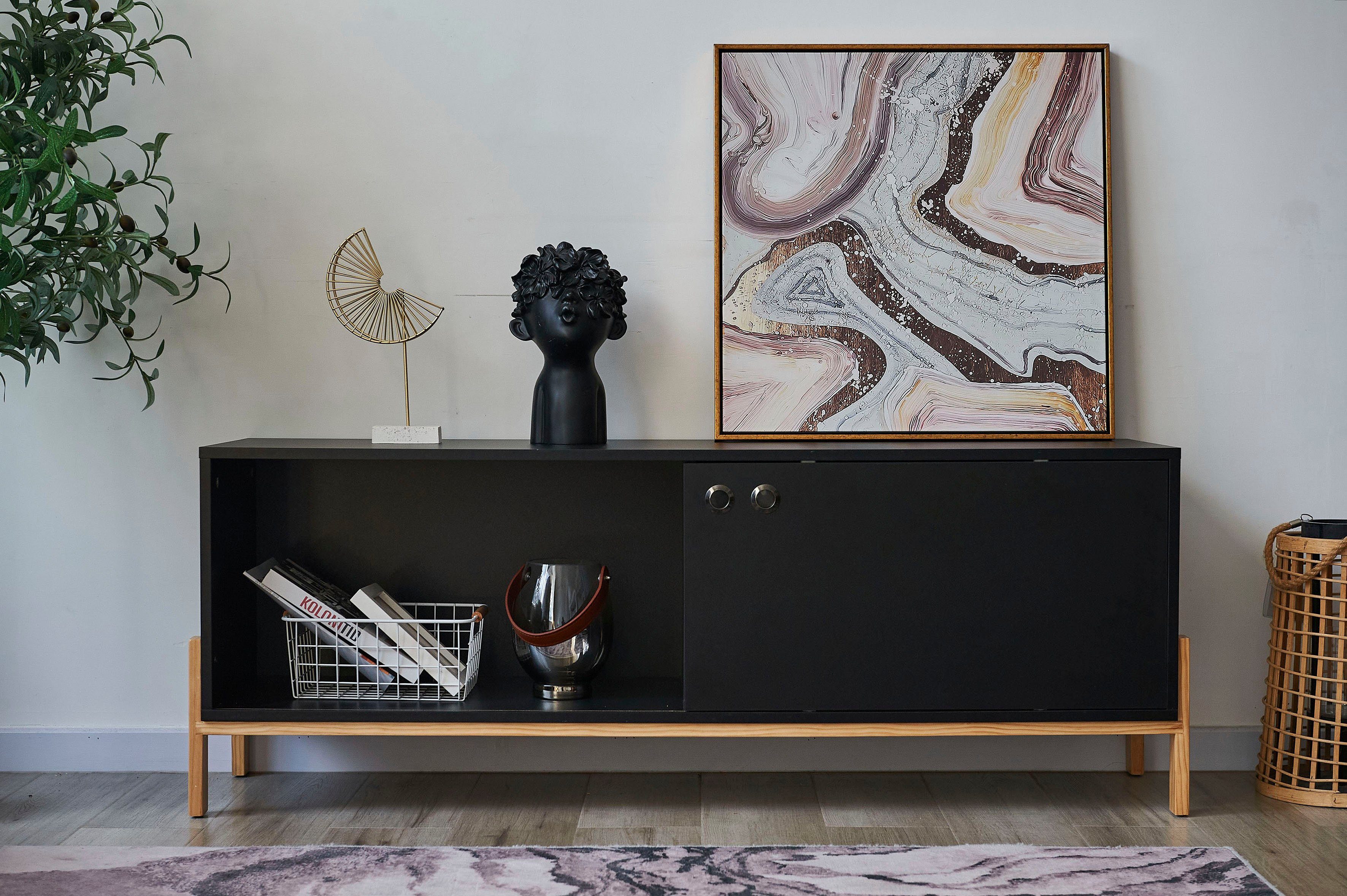 INOSIGN Tv-meubel Melia Commode met kabeldoorvoeren