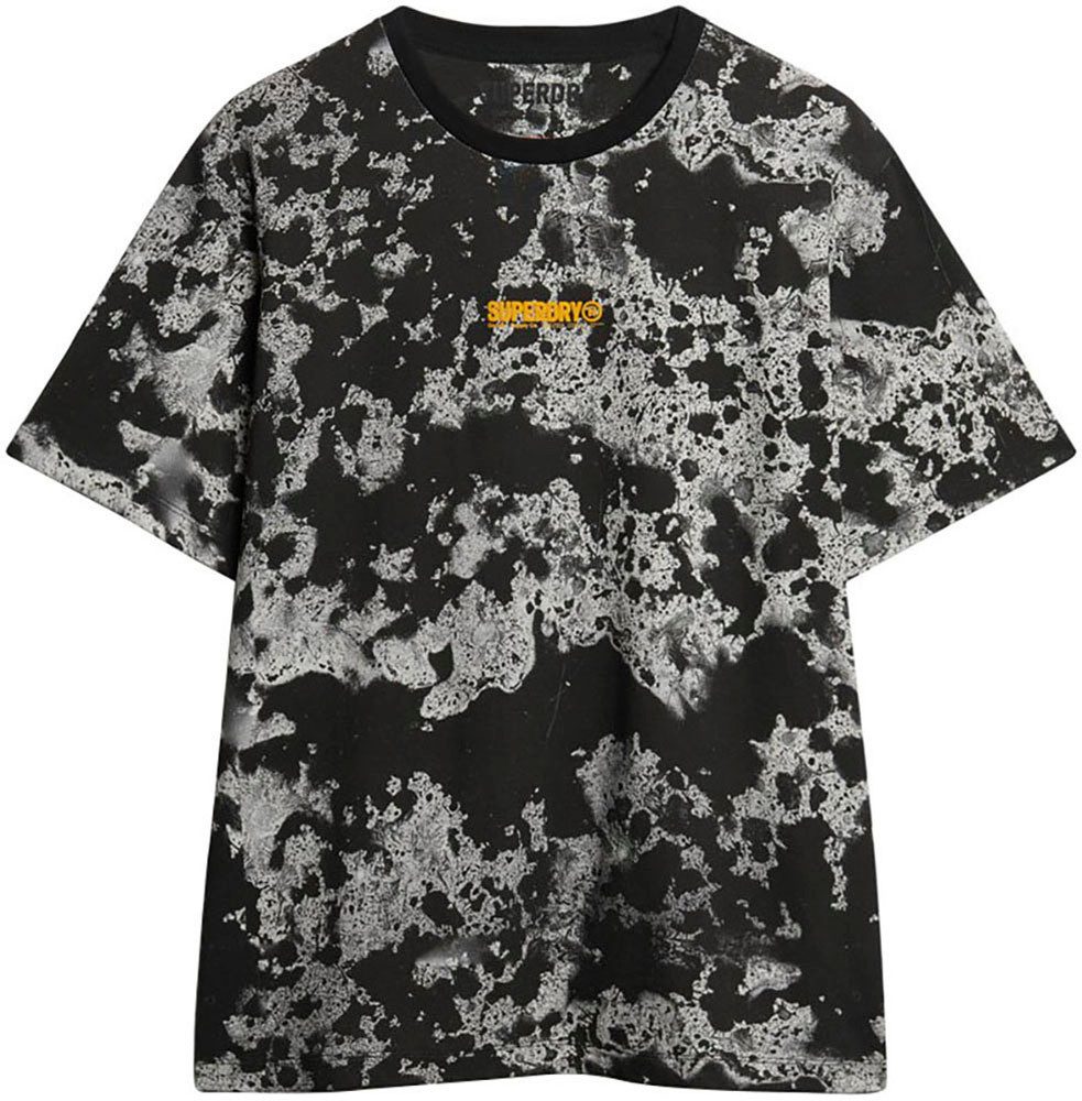 Superdry Shirt met ronde hals UTILITY CAMO GRAPHIC LOOSE TEE heren ronde hals maat L bruin