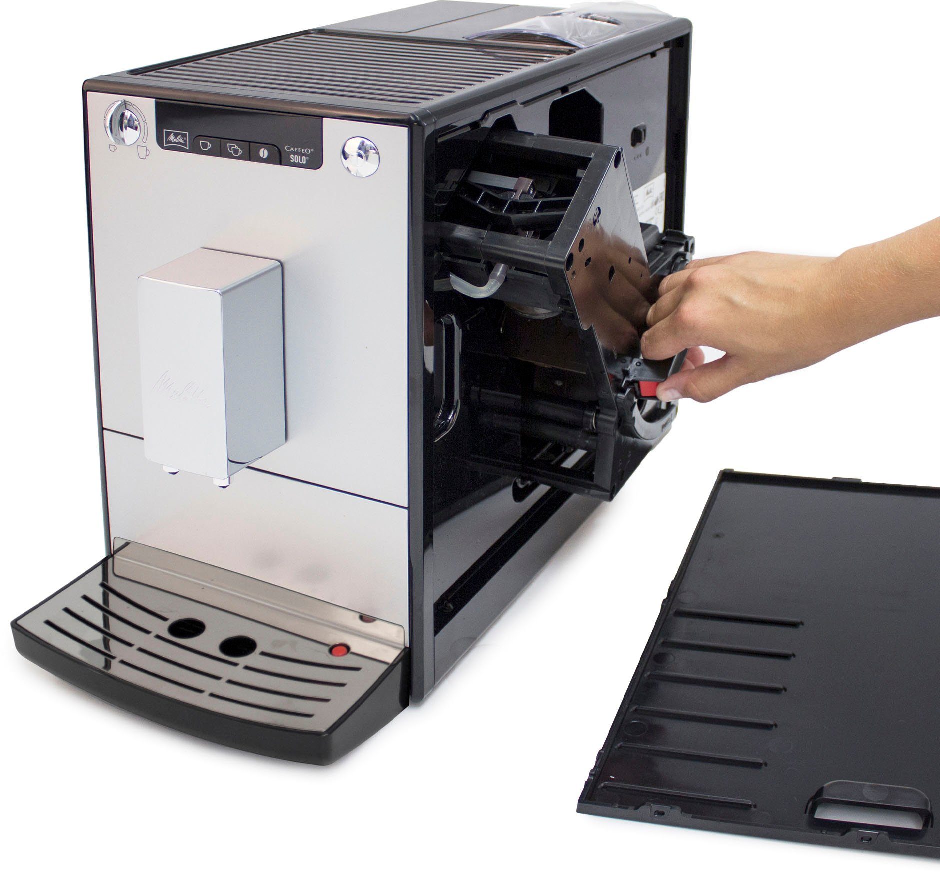 Melitta Volautomatisch koffiezetapparaat Solo® E950-201, zwart, Perfect voor caffè crema & espresso, slechts 20 cm breed