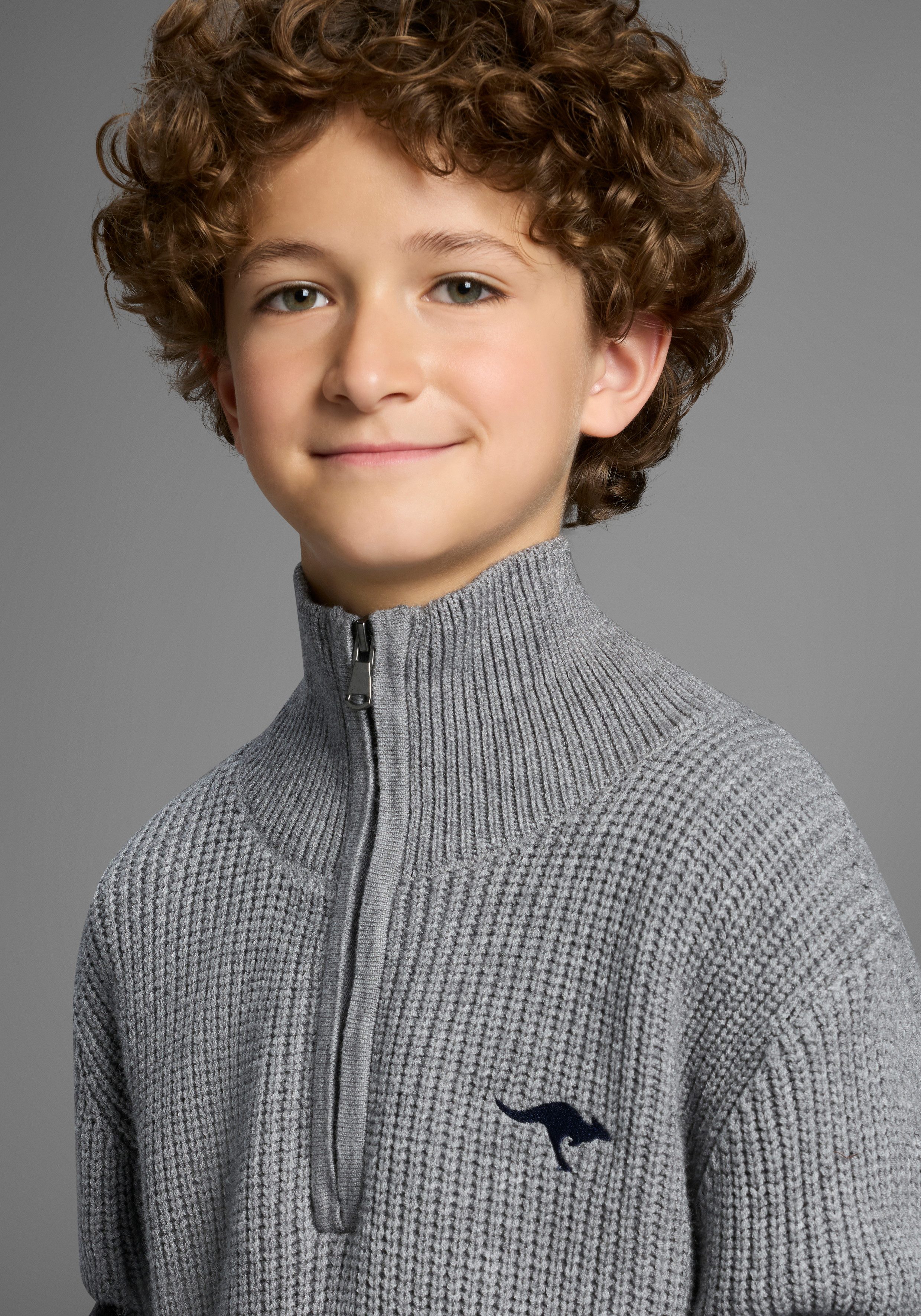 KangaROOS Gebreide trui Troyer, Pullover met rits