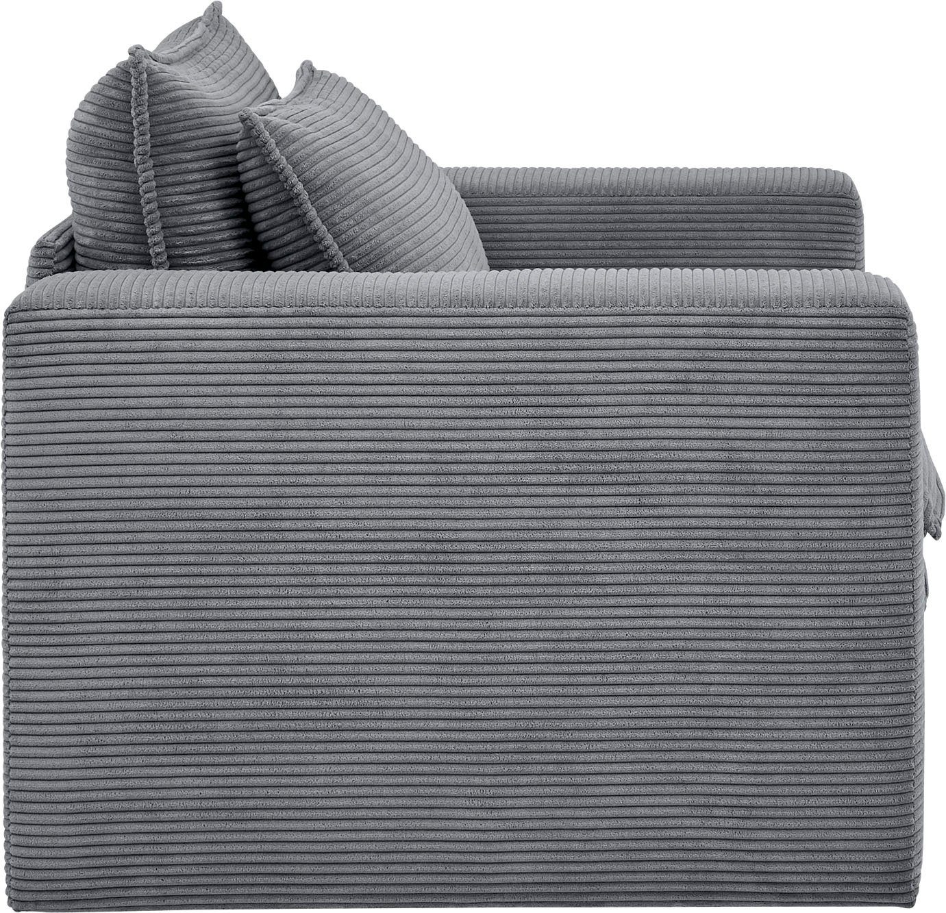 Places of Style Loveseat PIAGGE Hoogwaardige cord, trendy loveseat