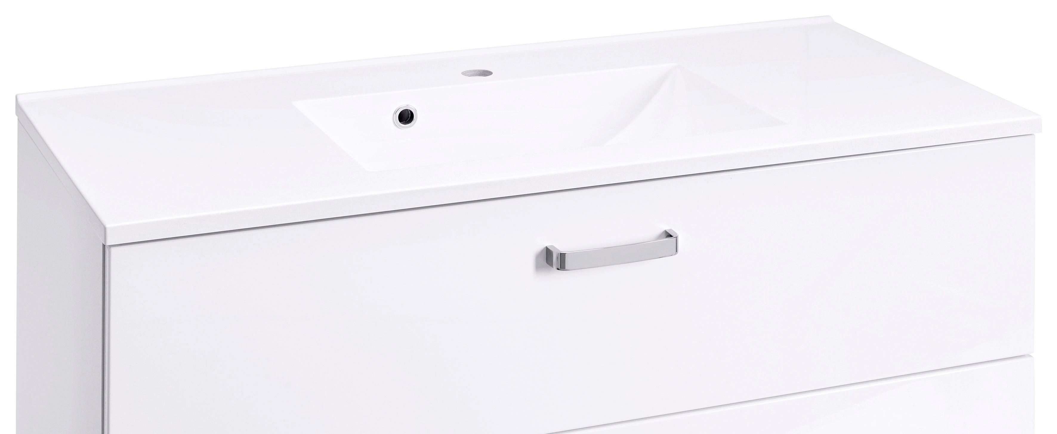 welltime Wastafelonderkast Ravenna Badkamermeubel wastafelonderkast inclusief wasbak, breedte 100 cm, soft-closetechniek