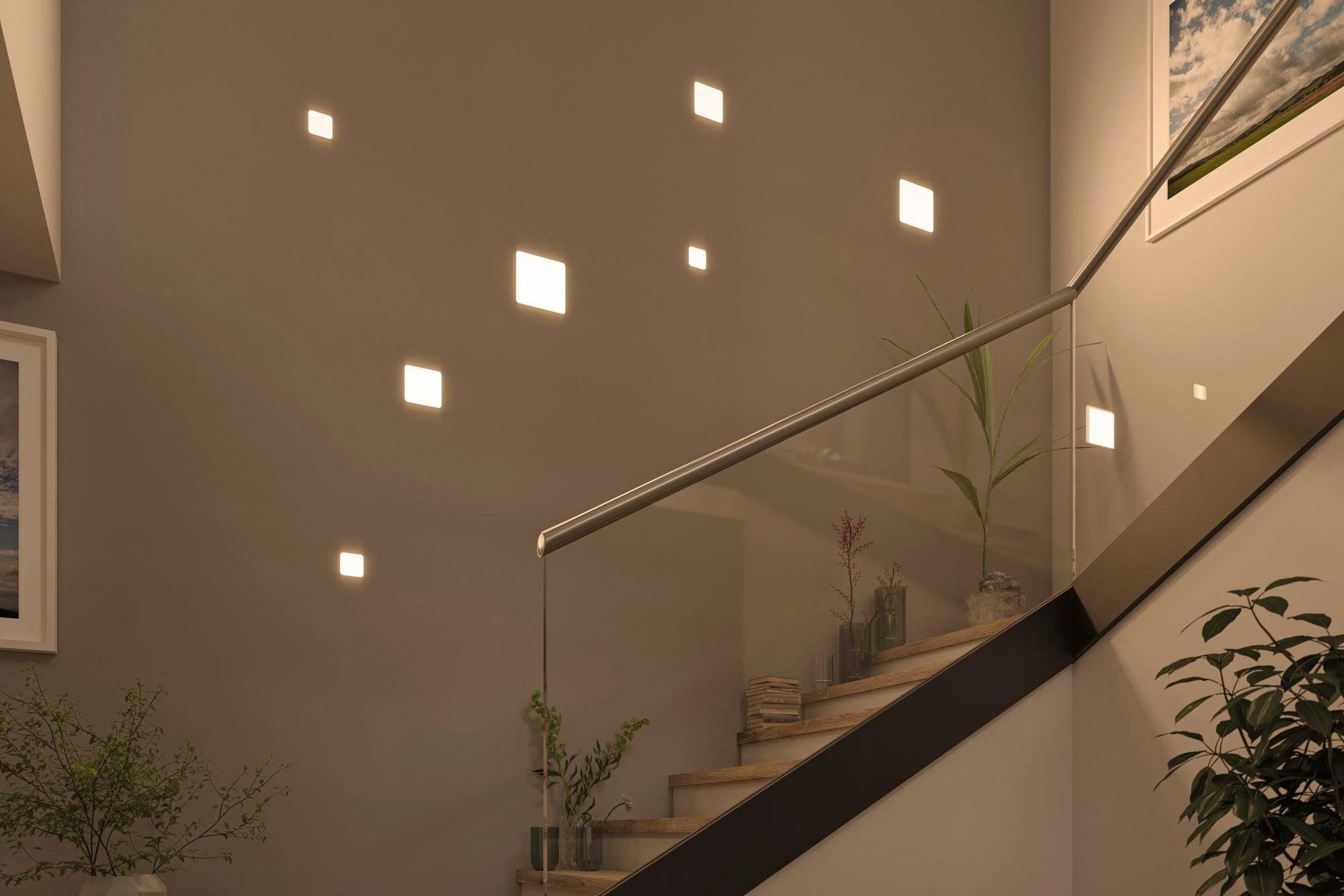 Paulmann Ledinbouwlamp Veluna VariFit Edge IP44 vierkant 160x160mm 1100lm 3000K Wit dimbaar (1 stuk)