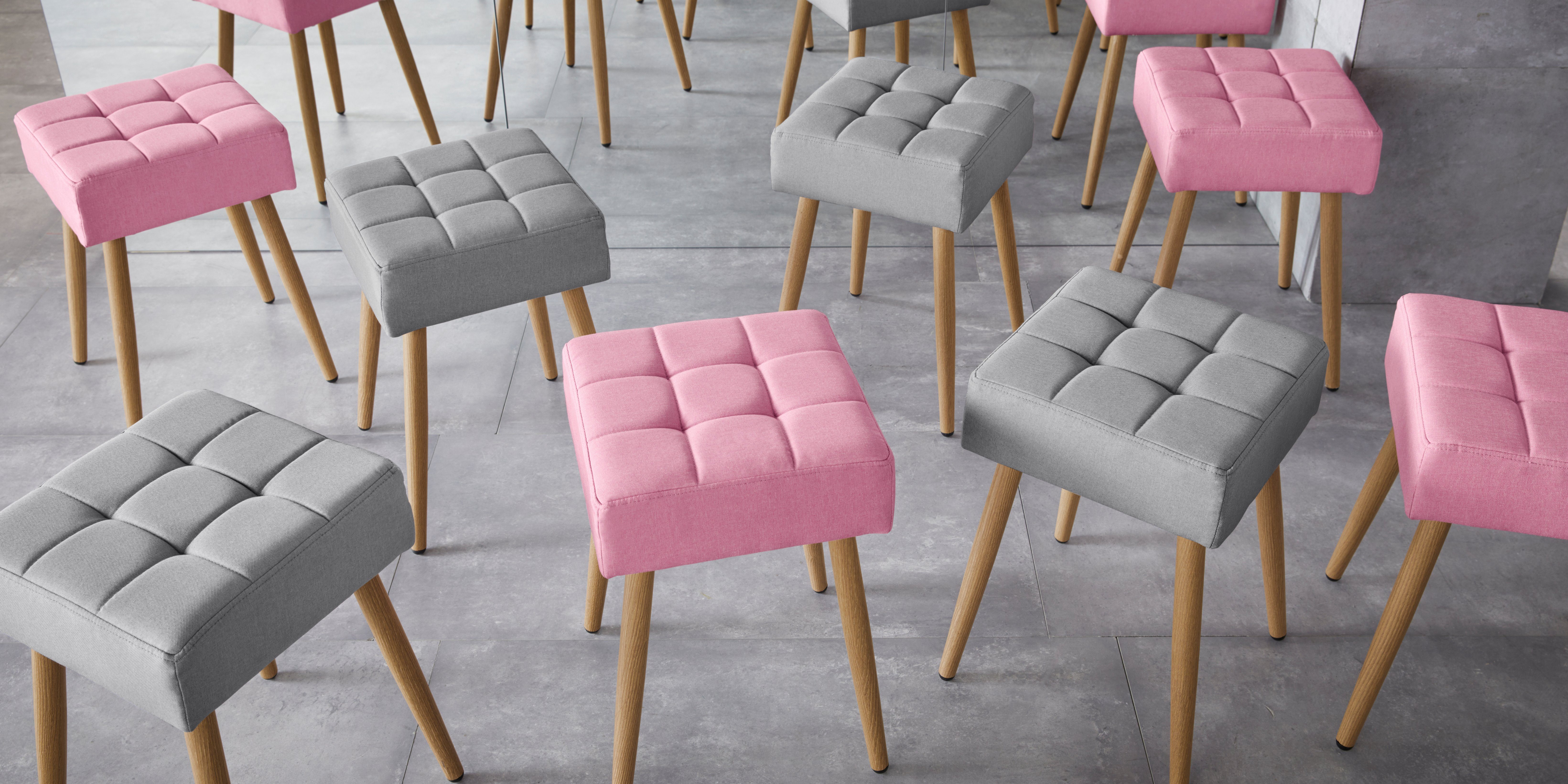 INOSIGN Hocker Louise vierkante zitting in 32 cm (1 stuk)