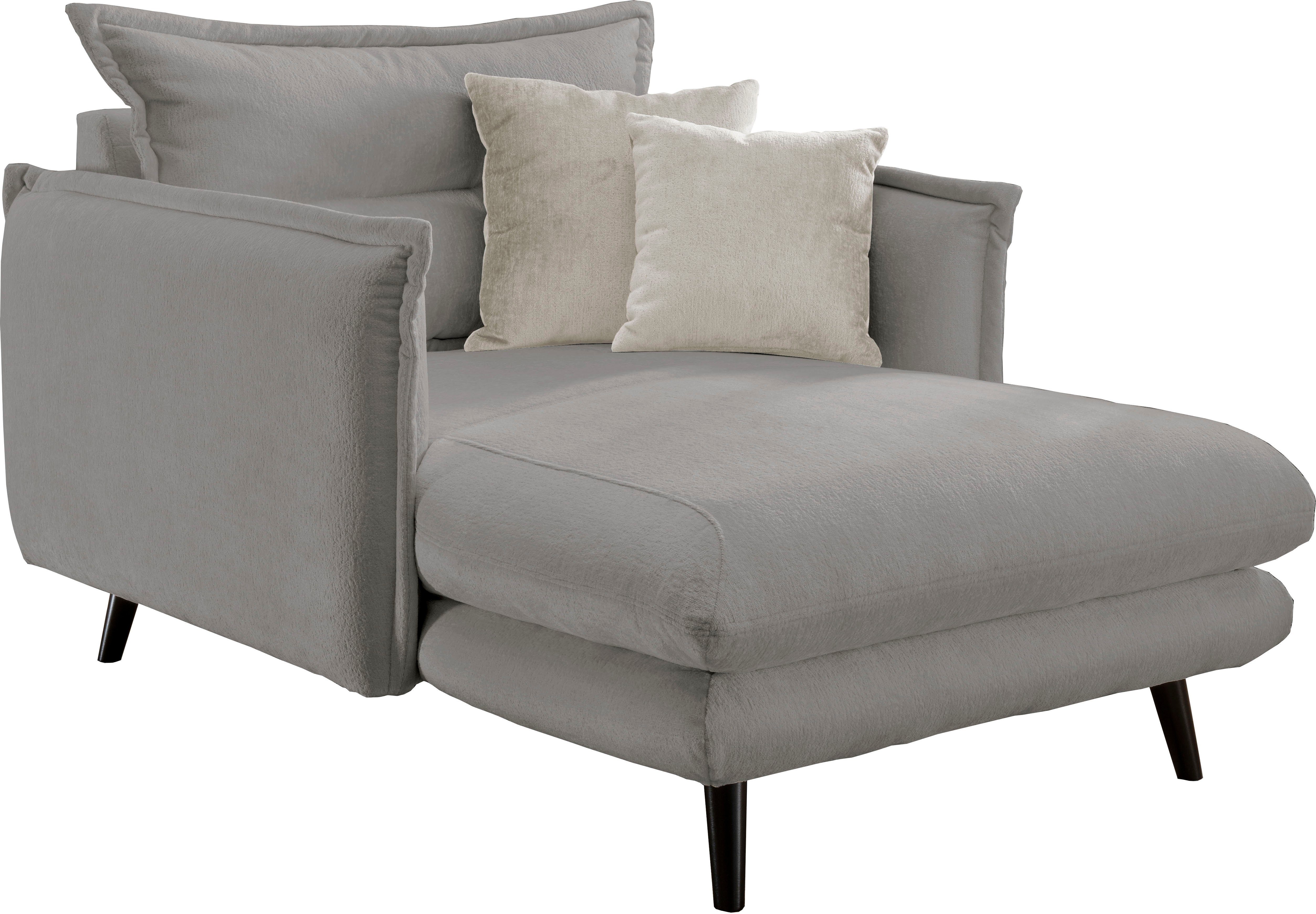 INOSIGN Loveseat LAZIO moderne fauteuil met een comfortabele bekleding, 2 stuks decoratieve sierkussens