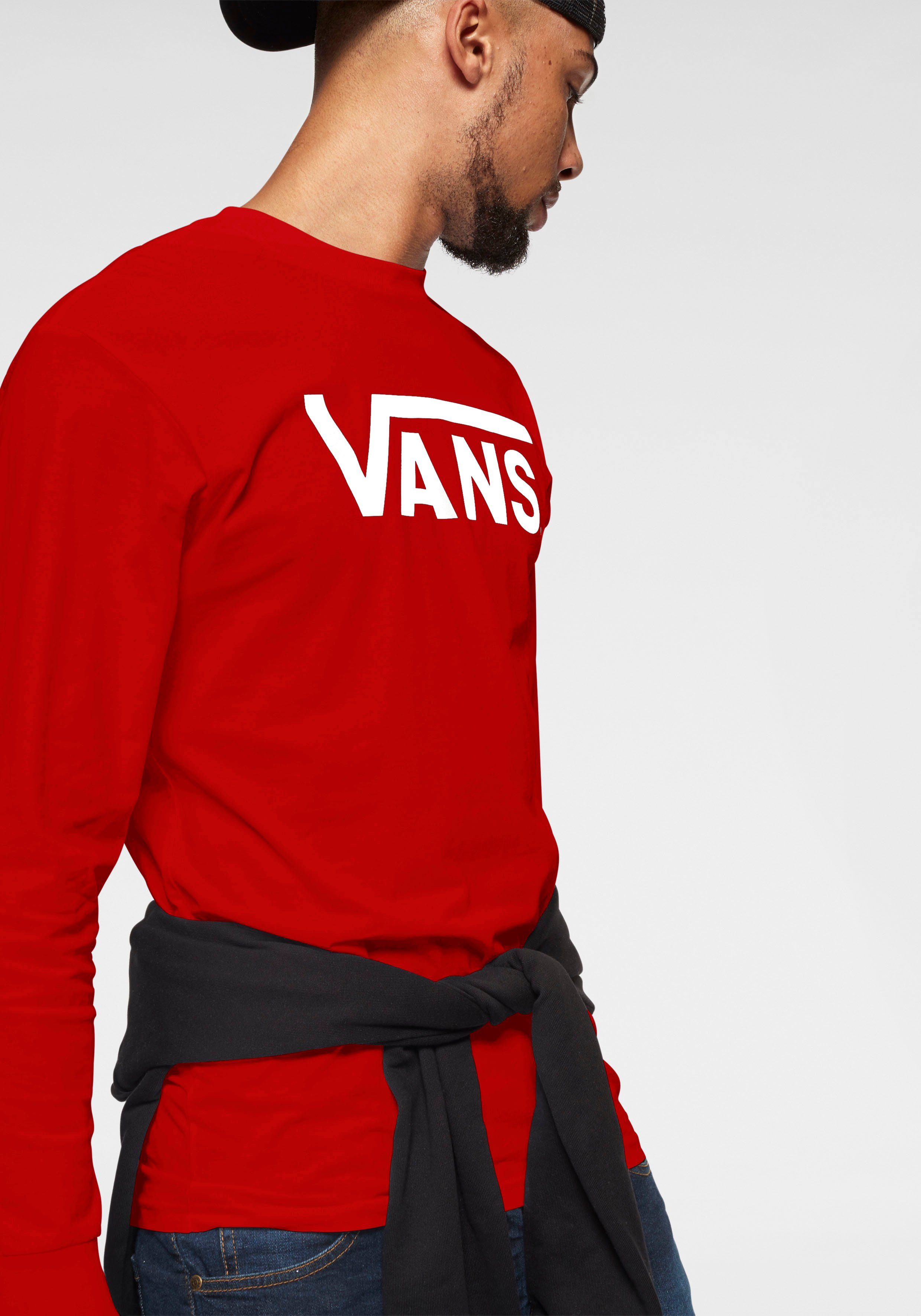 Vans Shirt met lange mouwen VANS CLASSIC LS met grote logoprint