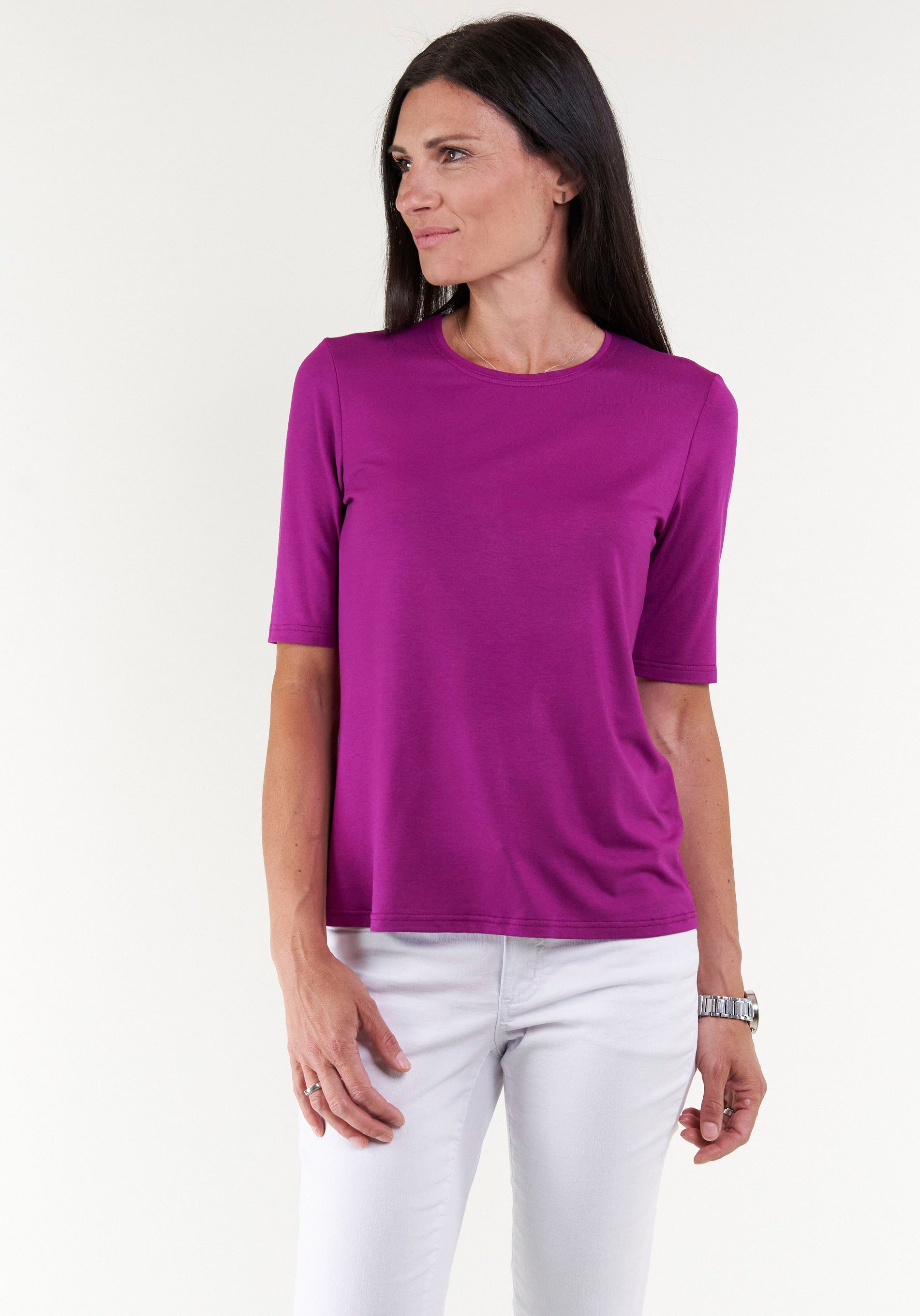 Seidel Moden T-shirt met ronde hals, made in germany
