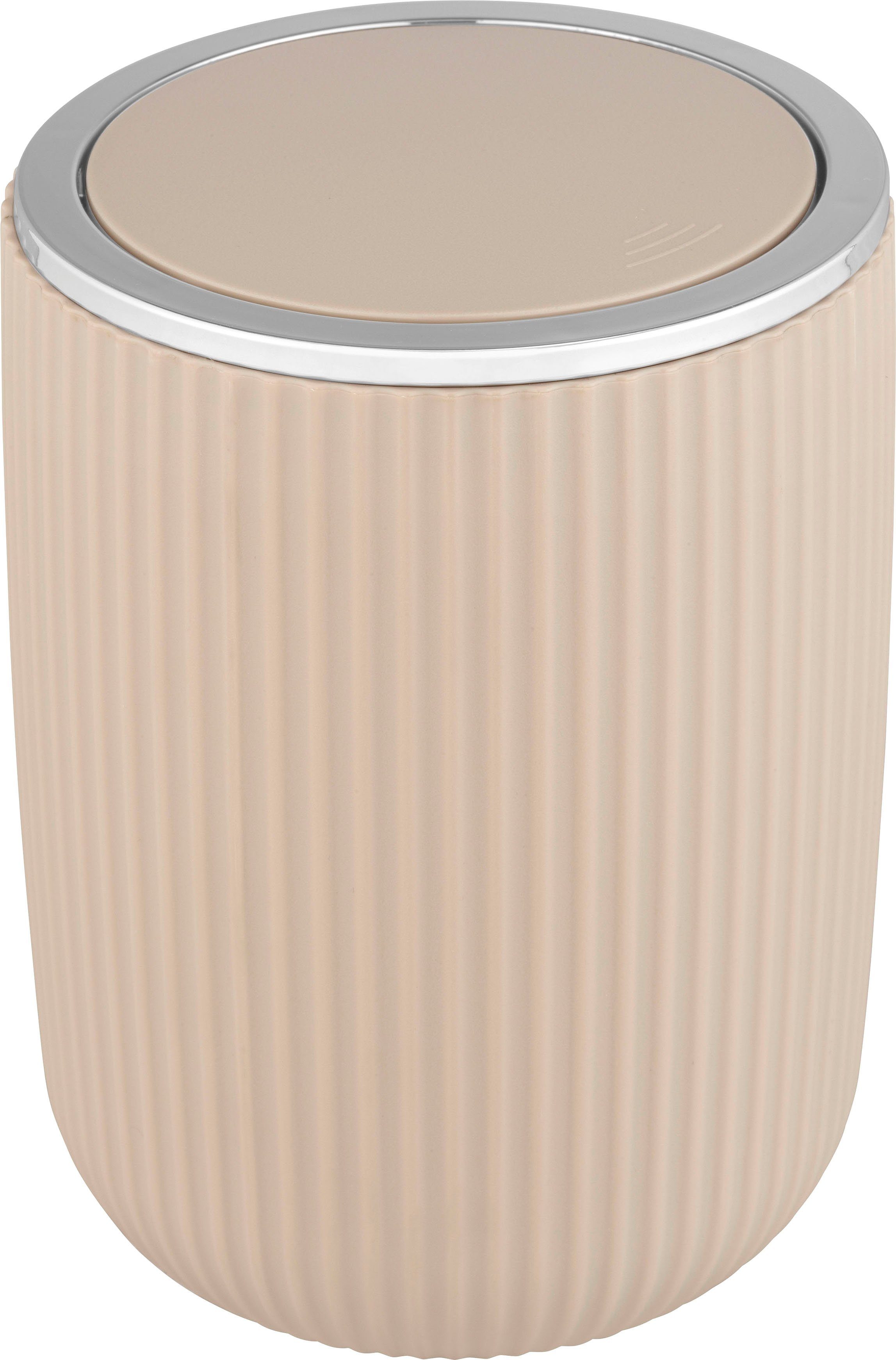 WENKO Tissue-emmer Agropoli met swingdeksel, 2 liter pedaalemmers bruin