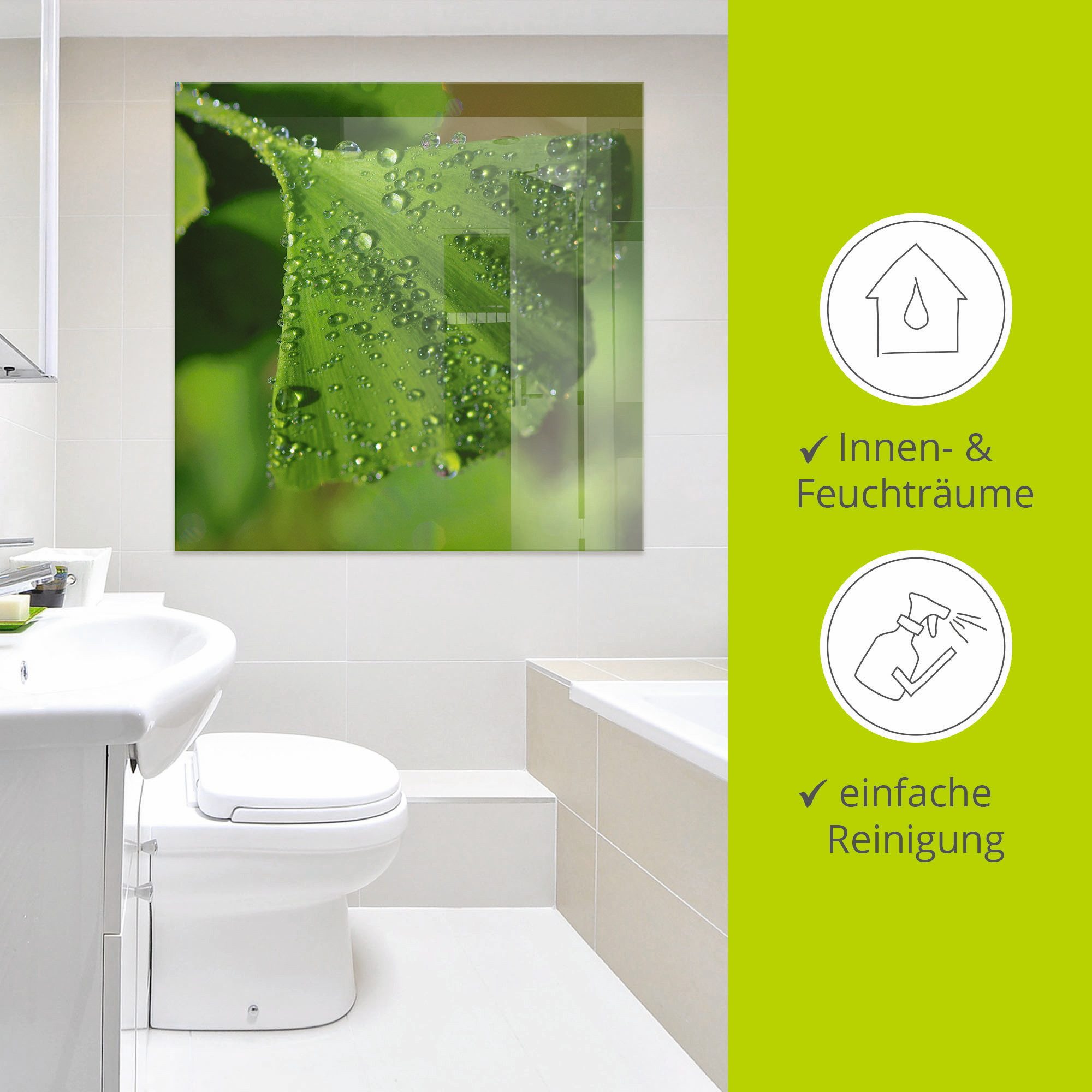 Artland Print op glas Ginkgo in verschillende maten