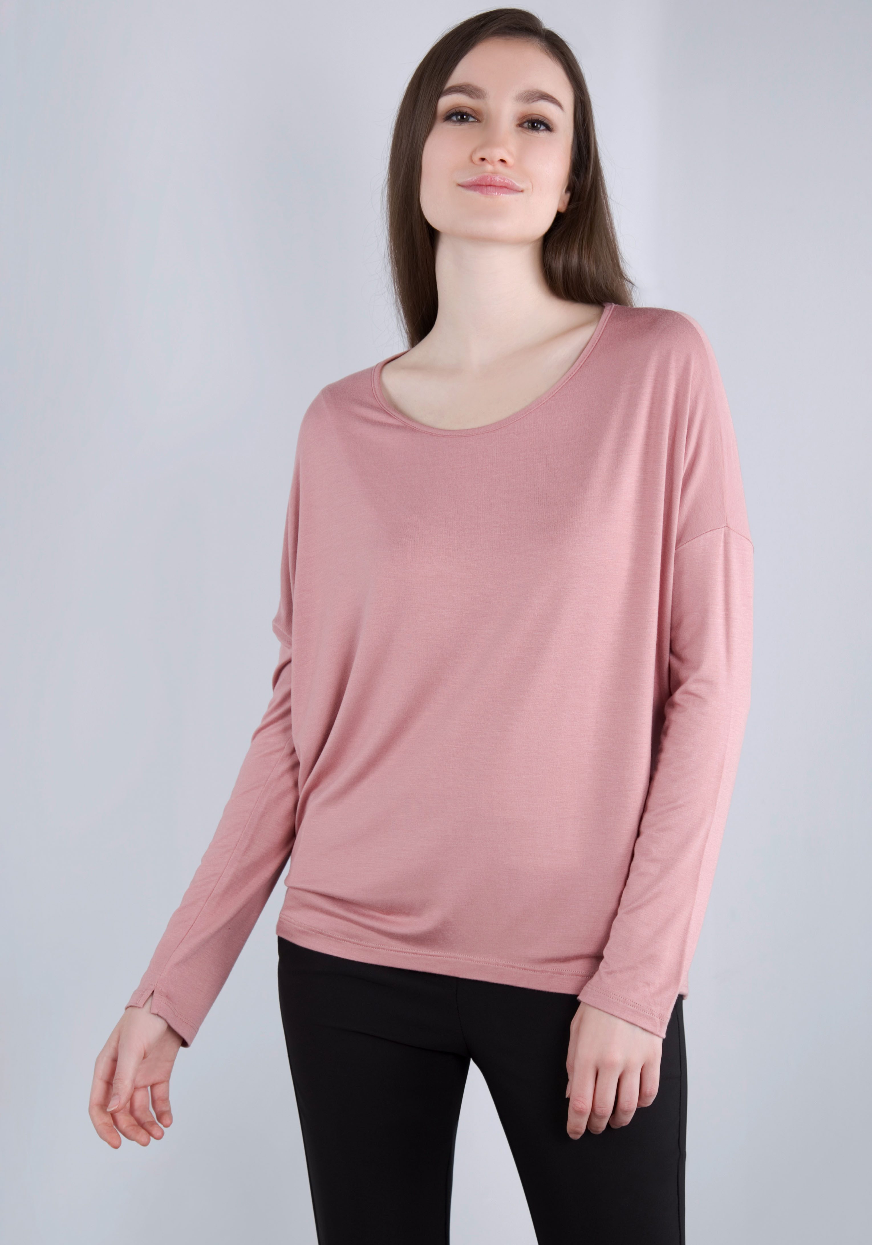 IMPERIAL Shirt met lange mouwen in casual "o-shape" vorm