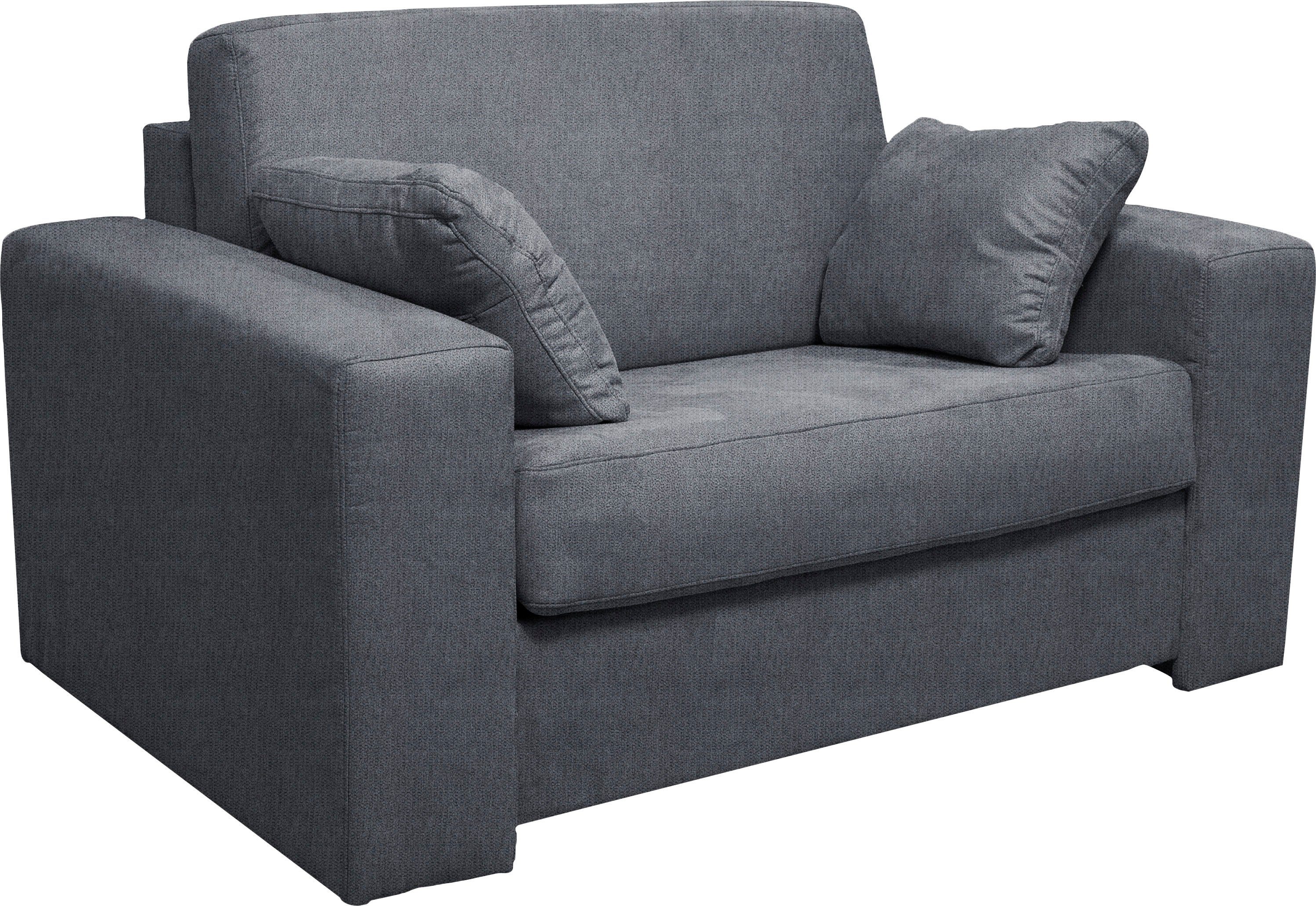 Home affaire Fauteuil Roma matras hoogte 140 cm Bedfunctie, met vering, Afmeting liggend ca. 83x198 cm